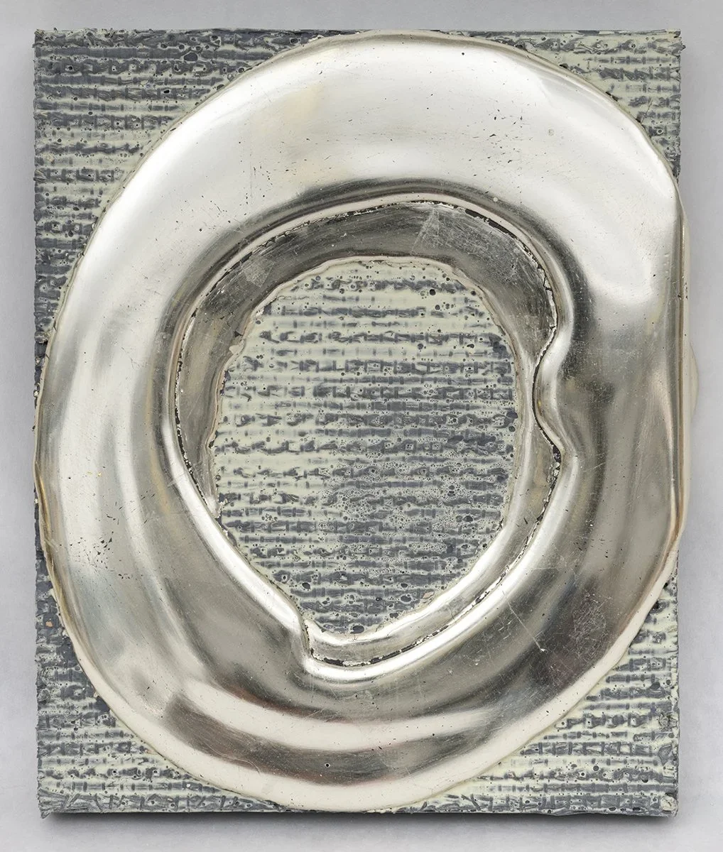 White Gold on Grasscloth, 2020