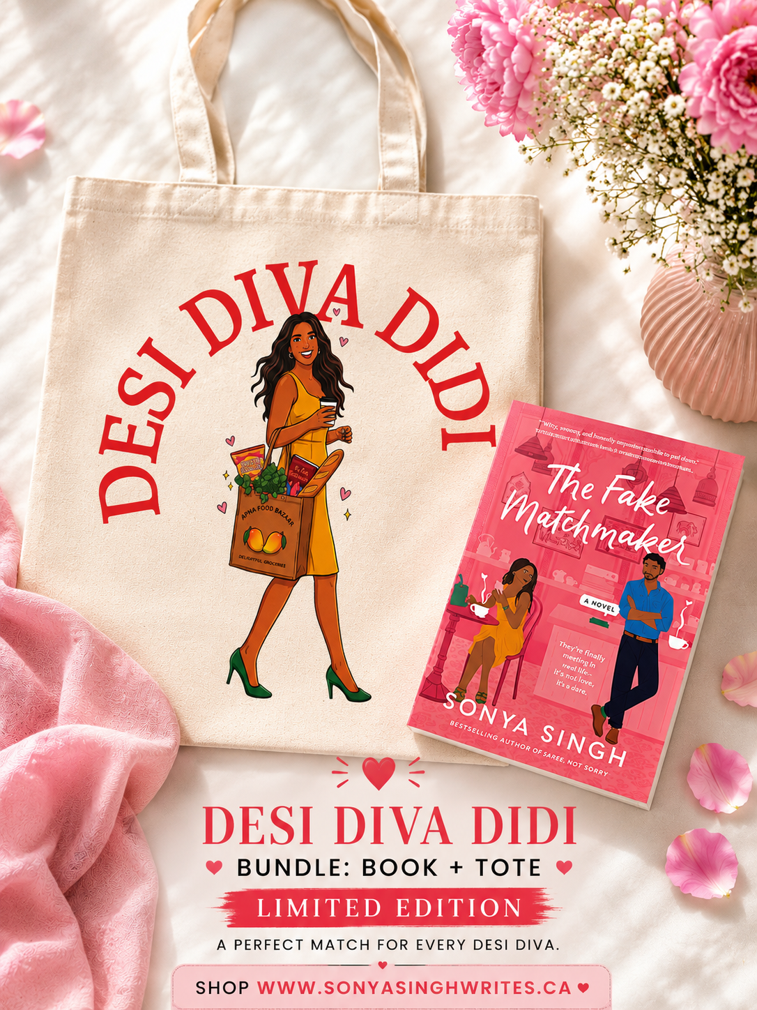 The Fake Matchmaker x Desi Diva Didi Tote Bundle