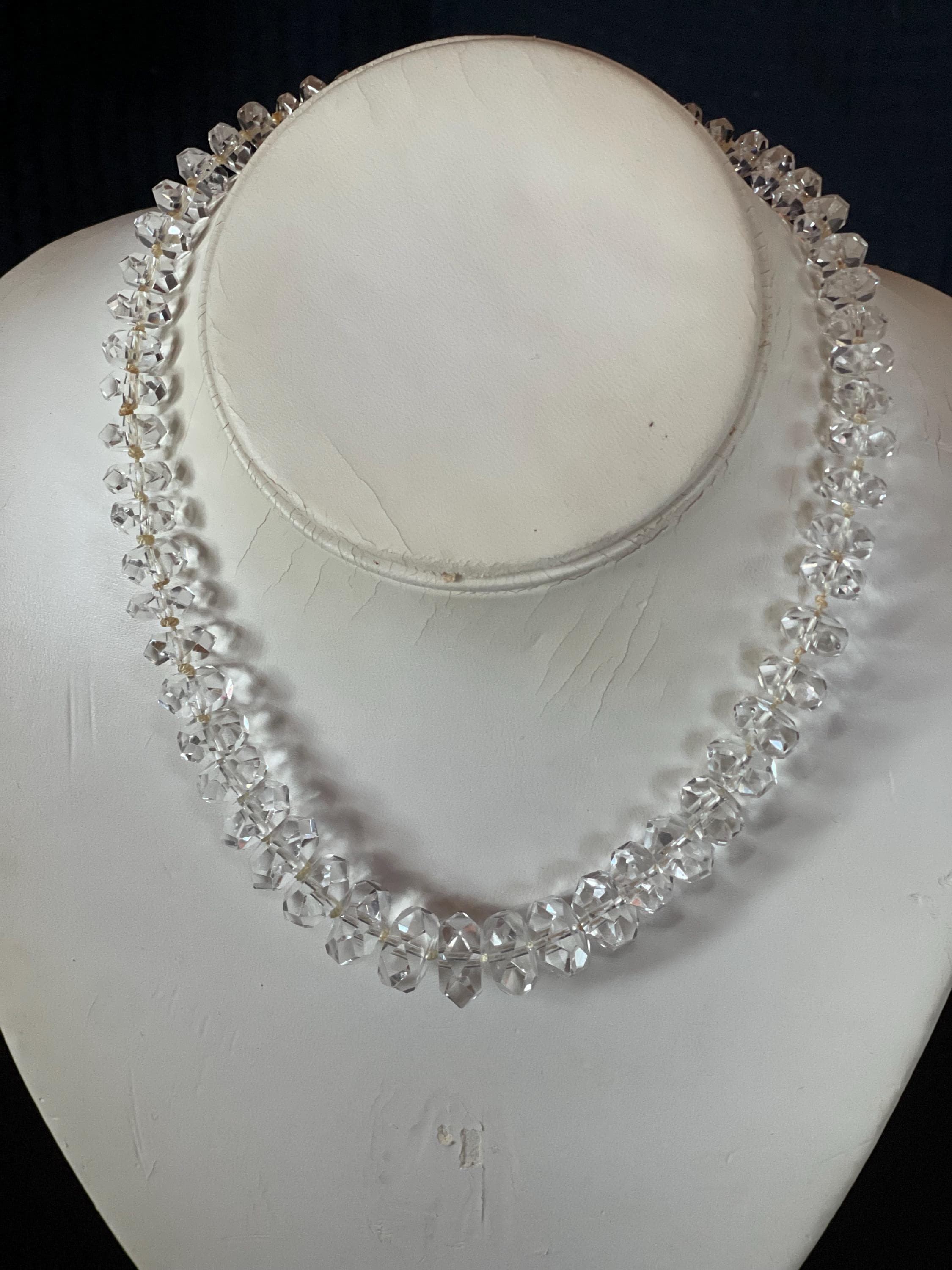 Antique Art Deco  Rock Crystal Choker Necklace