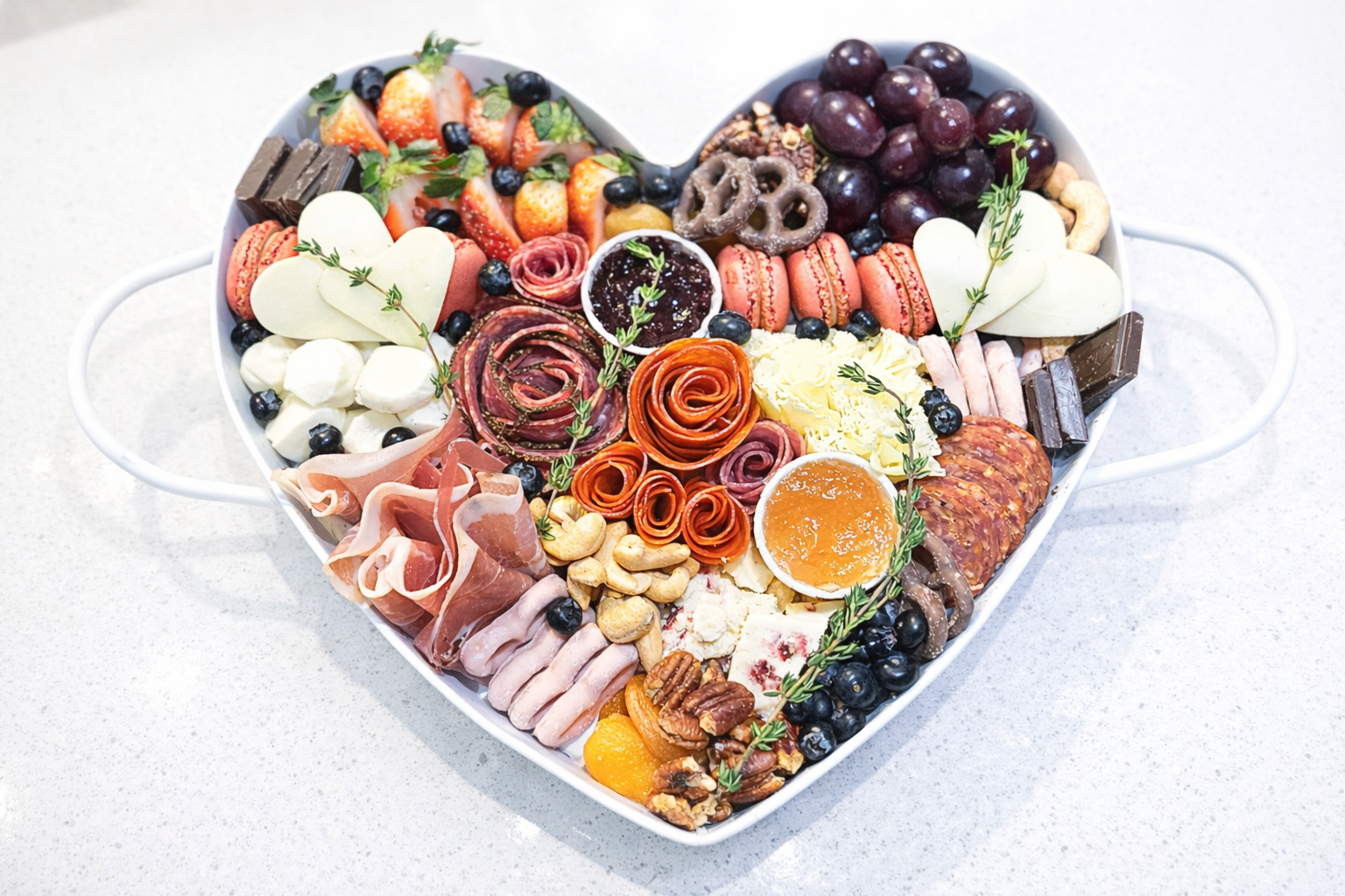 Large Red Heart Platter