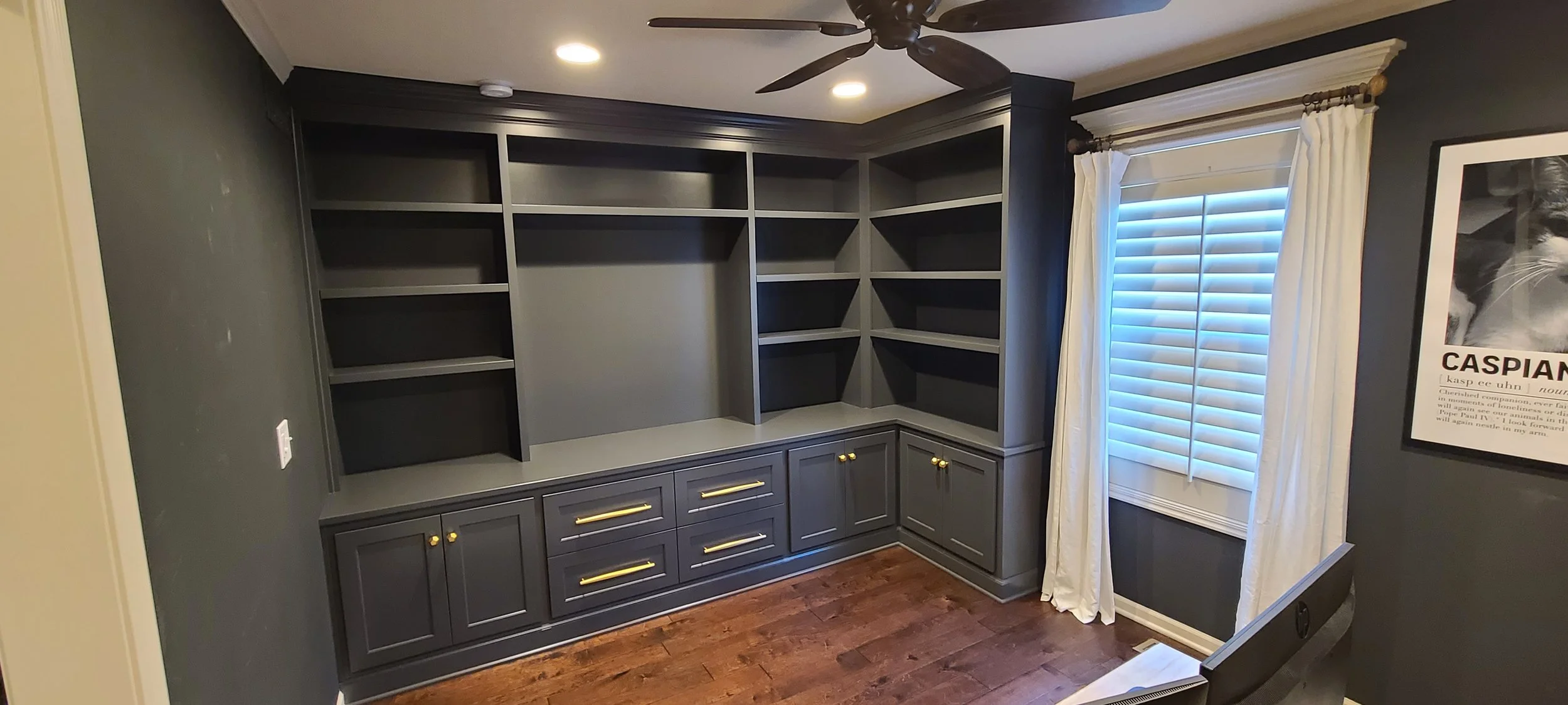Built-In Bookshelves
