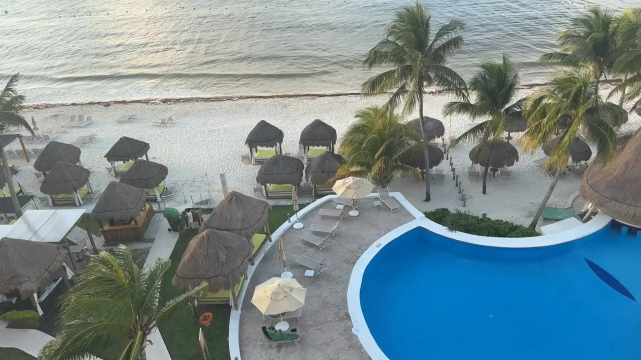 Pool area at Meliá Cozumel The Level all-inclusive resort