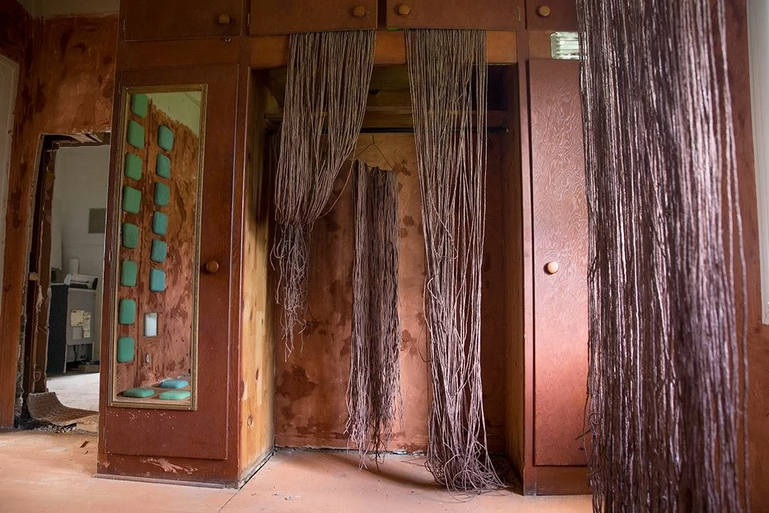 Cell + World, Installation
Clay, twine, Styrofoam and pottery slip
2015