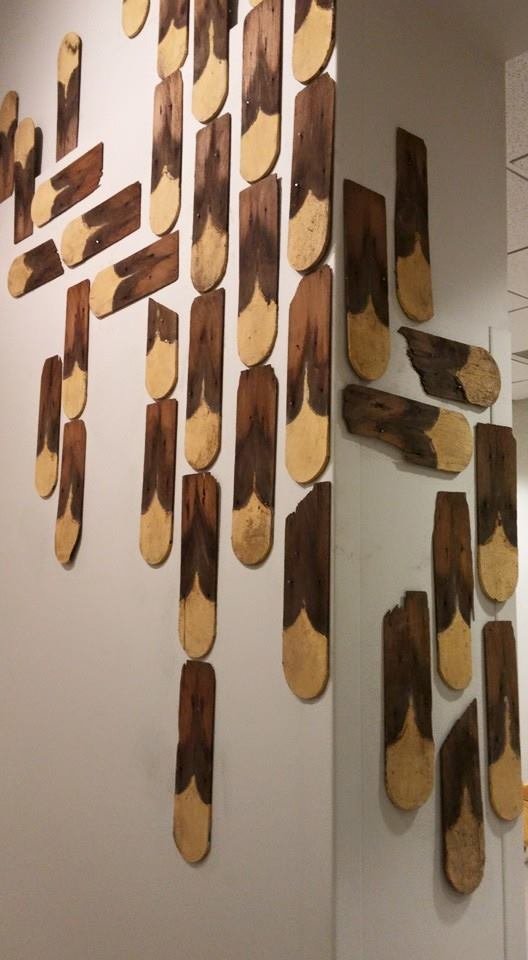Matchsticks (detail), Installation
Salvaged wood roofing
2014