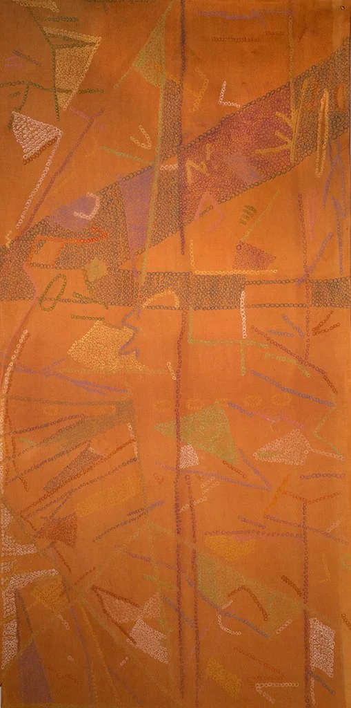 Construction canvas and pastel