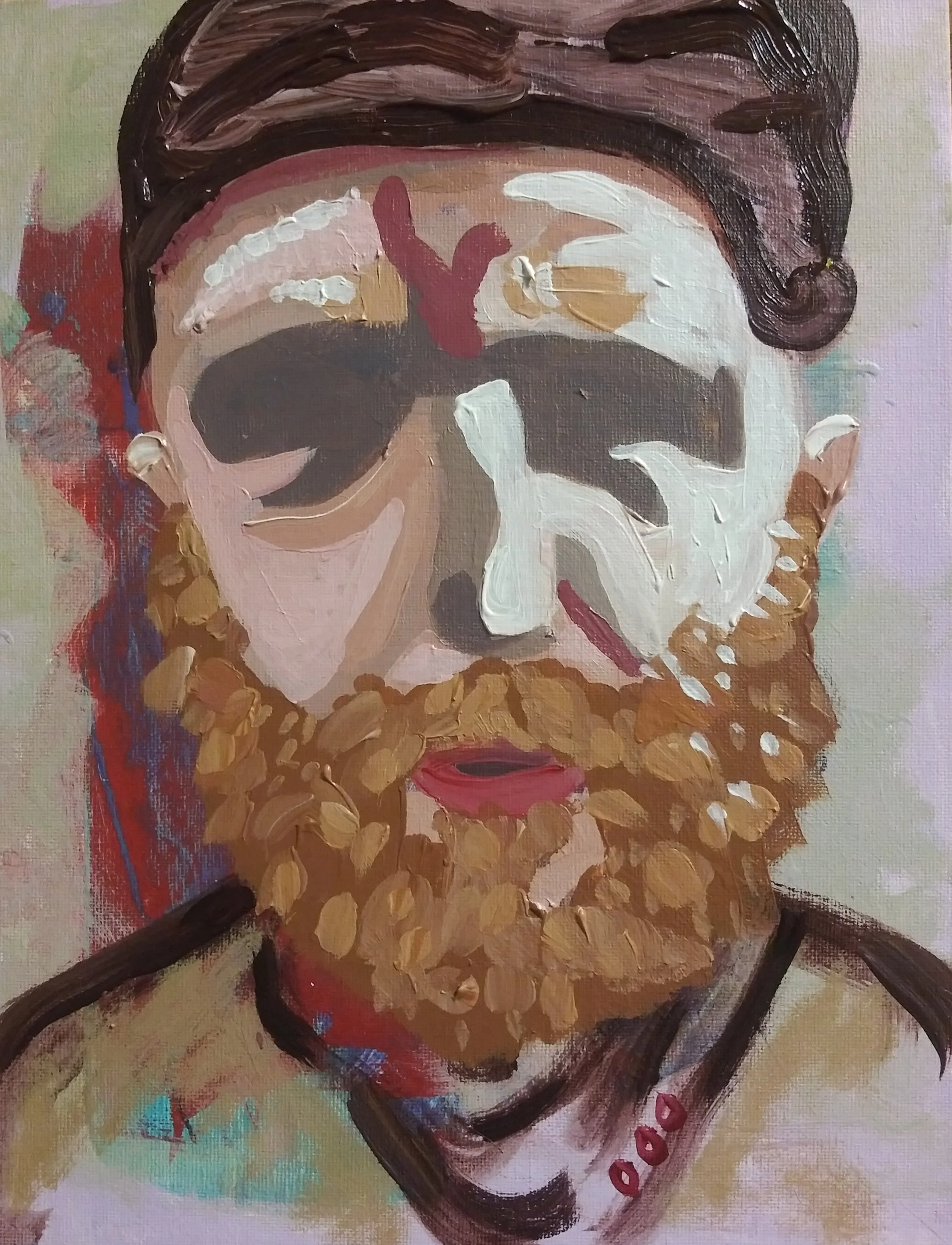 Chef Kenny, 12"x8"
Acrylic
Quarantined Projects, October, 2020