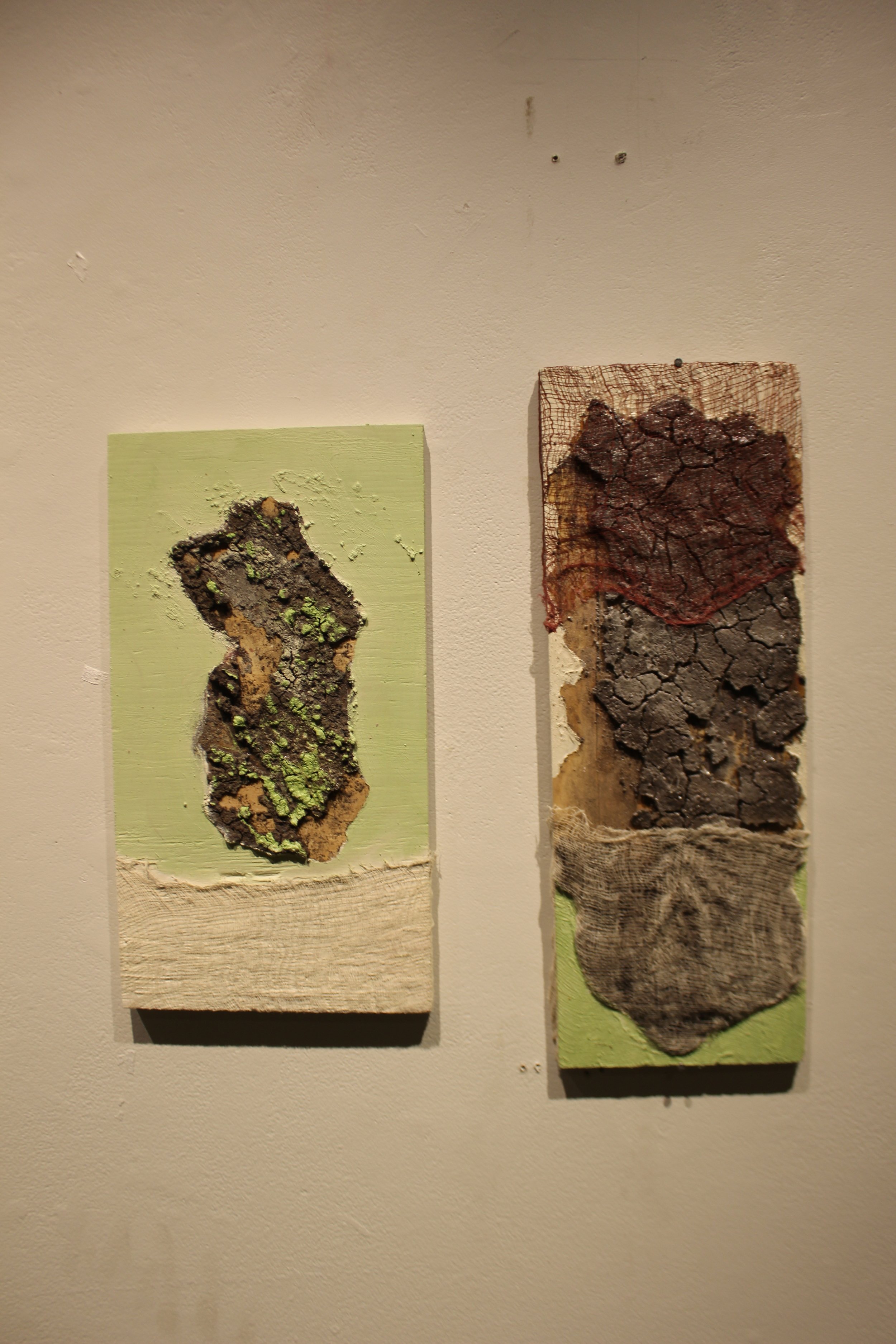 Dirty Constructs, sizes vary
Dirt, acrylic, oil, cloth and wood
2016