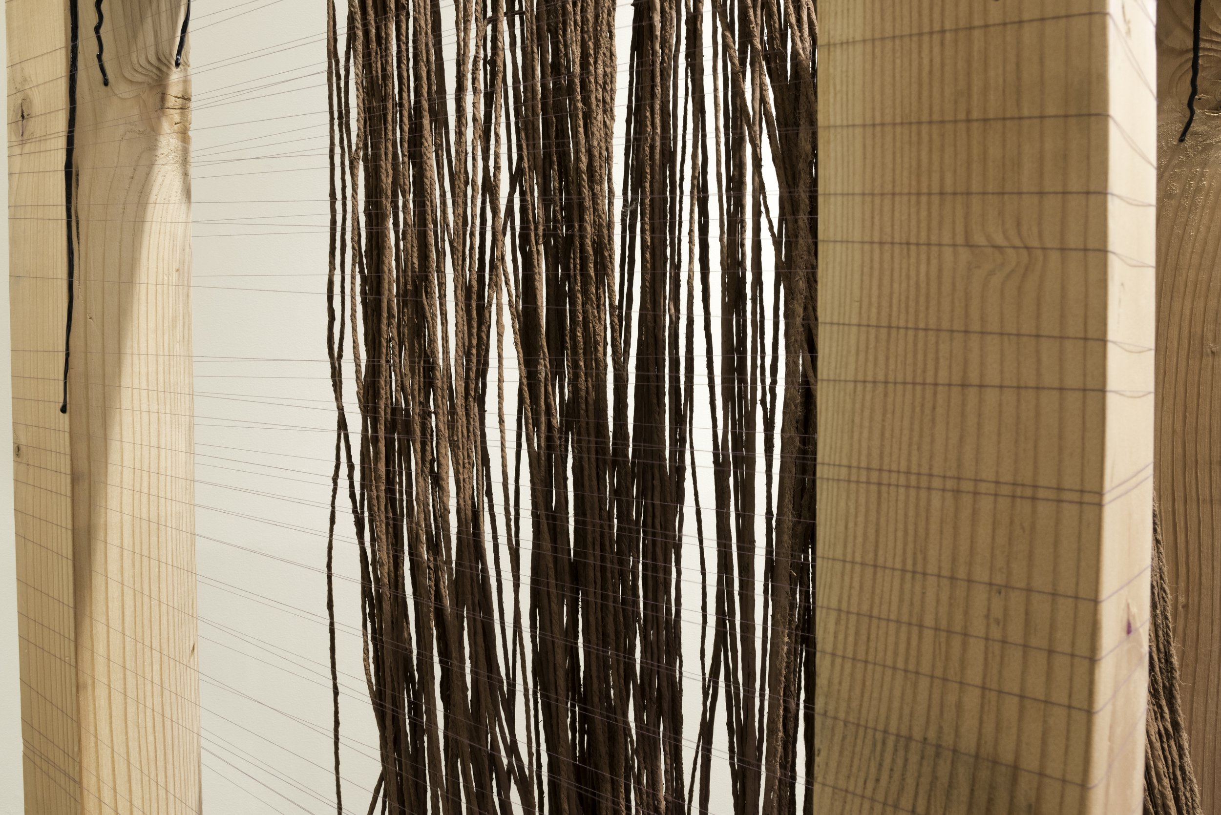 Lacuna(e), Capstone Installation
Wood, tar, string, clay, twine and bulbs
2016