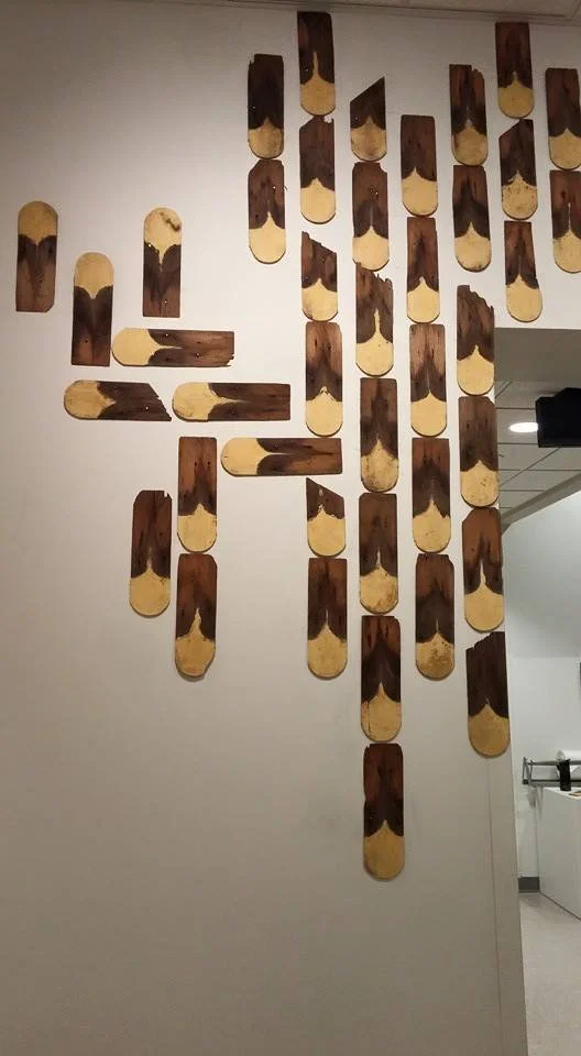 Matchsticks (detail), Installation
Salvaged wood roofing
2014