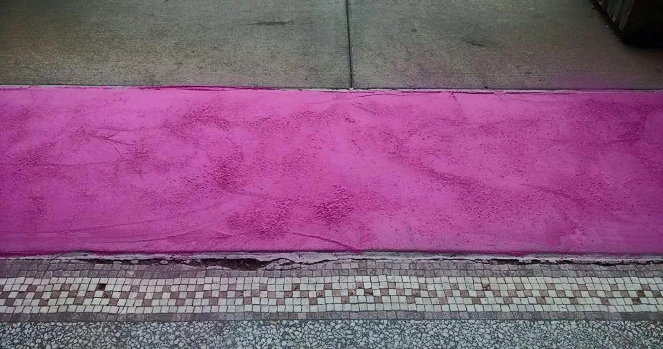 Pink Threshold, Installation
Chalk
2014
