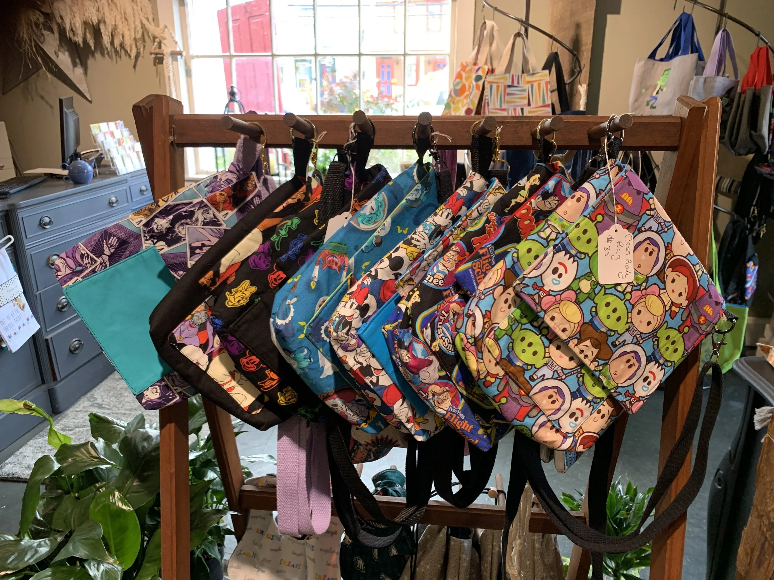 Cross-body bags from Thread Tales Studio