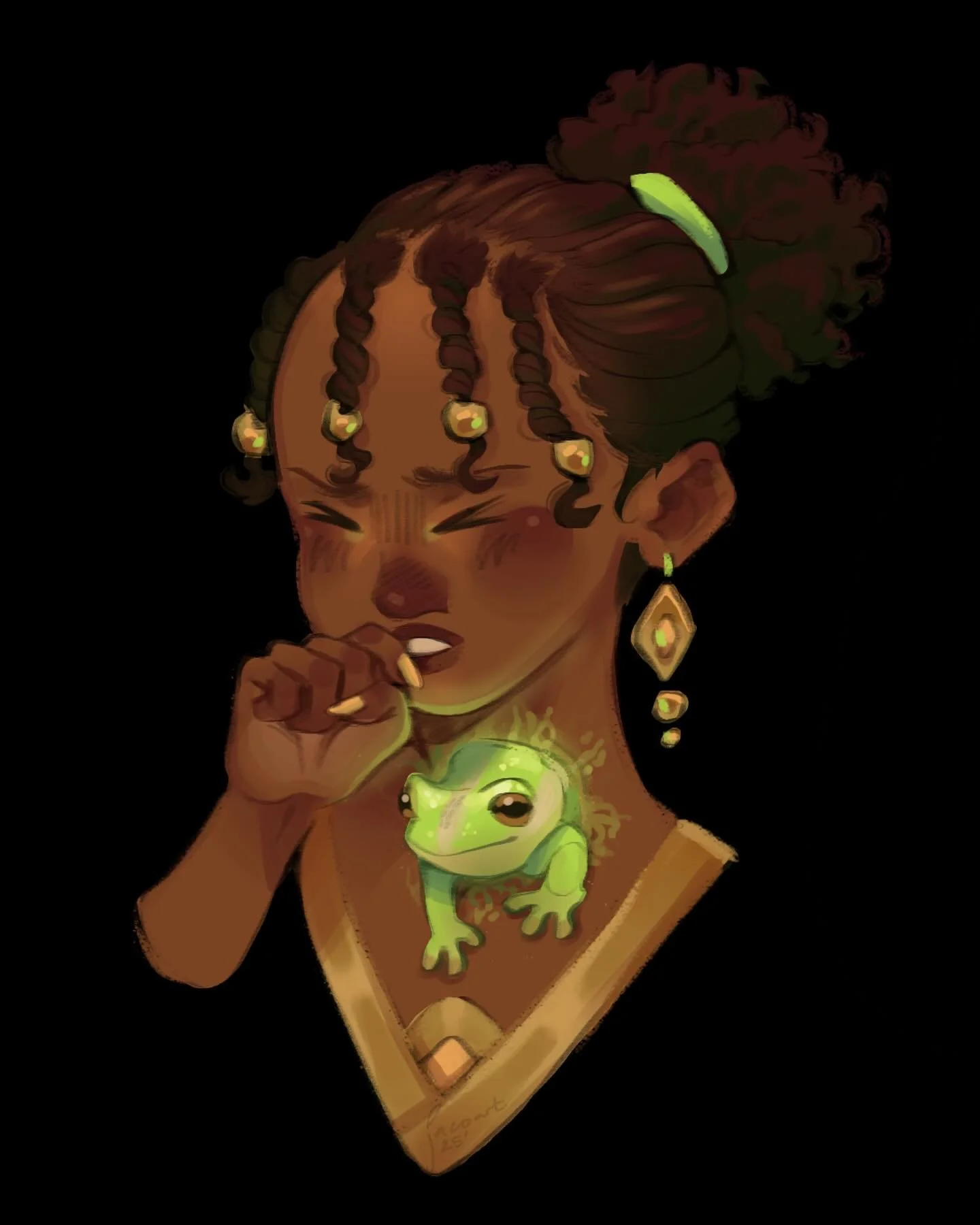 💚Animal Idioms: Frog and Cat 💙

These guys are sick! 🤒🤧Just a silly idea of drawing idioms literally as magic illnesses. The &ldquo;Frog in Your Throat&rdquo; idea is so interesting to me. I think it fits into the cute body horror(?) genre that I