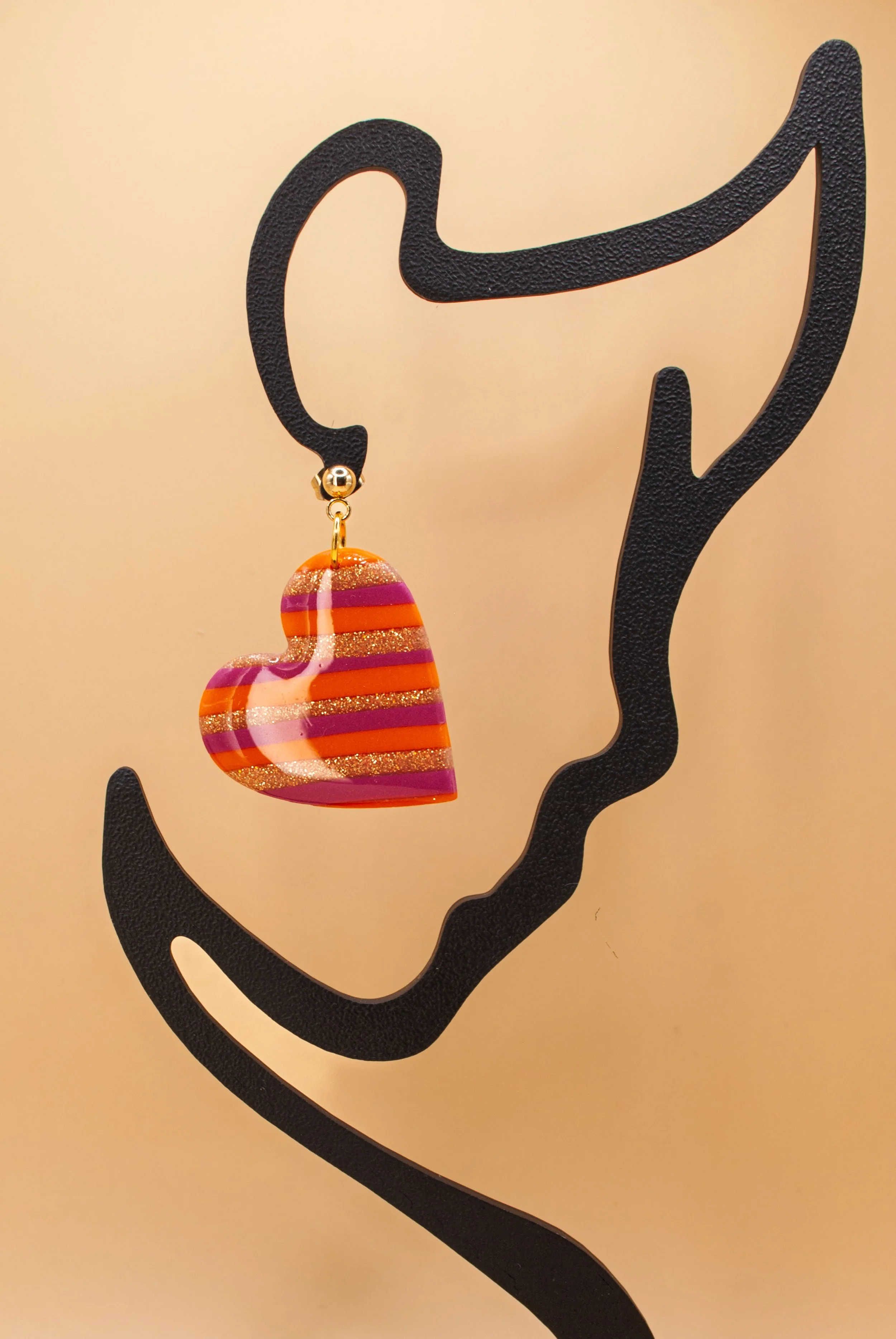 Boucles Kora - Collection Pamplemousse x Fuchsia