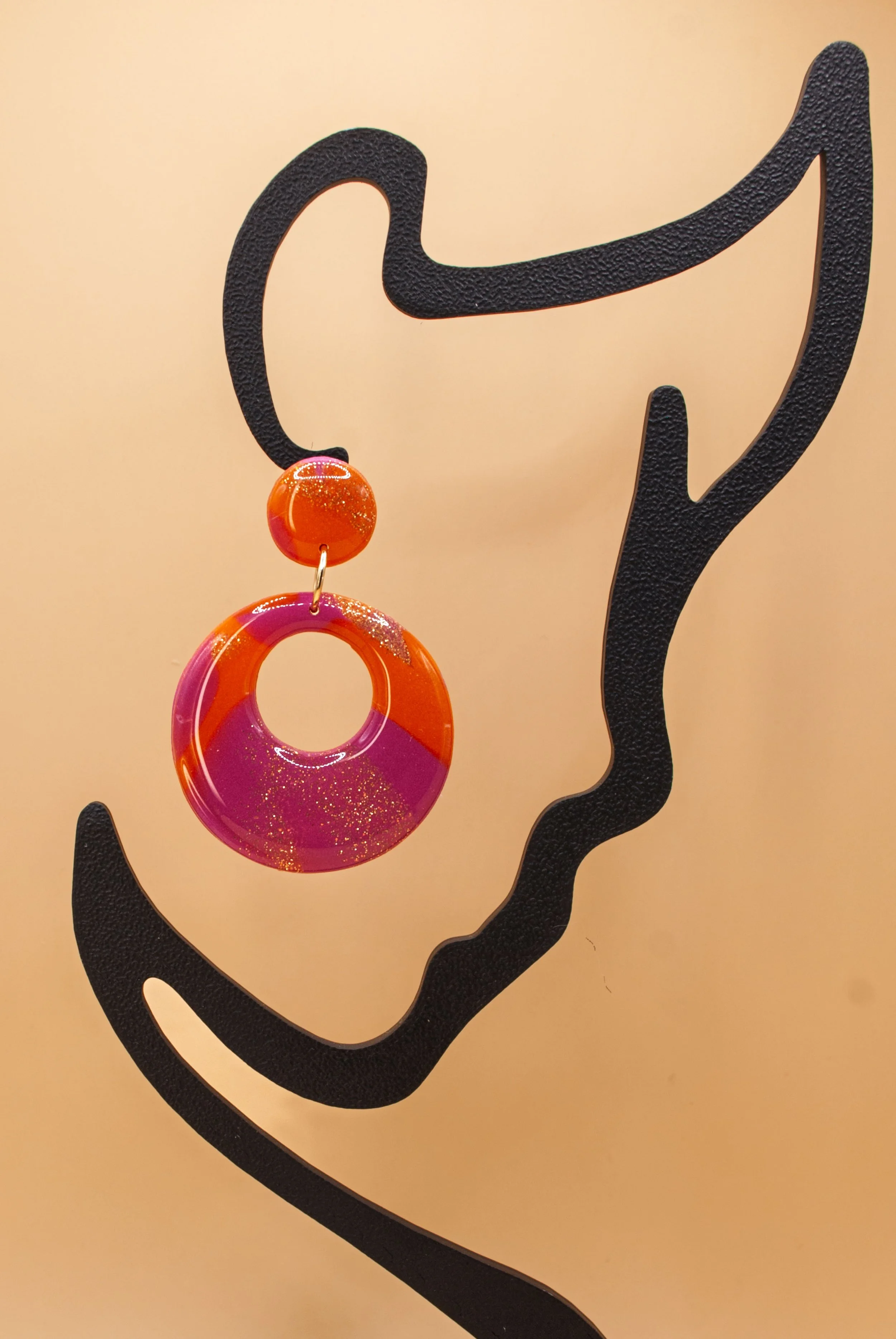 Boucles Gisèle - Collection Pamplemousse x Fuchsia