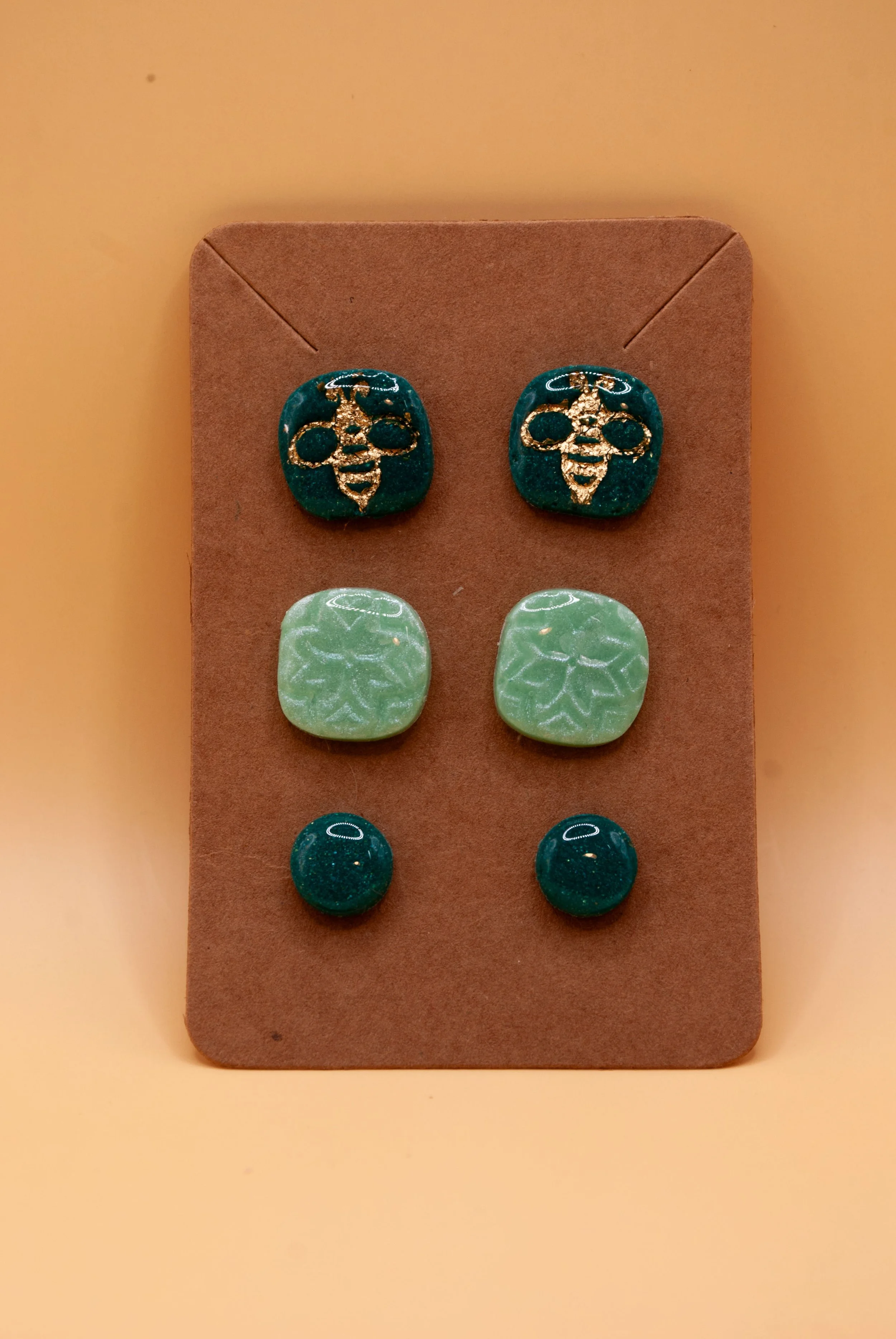 Boucles 3 puces - collection balade au jardin d'hiver