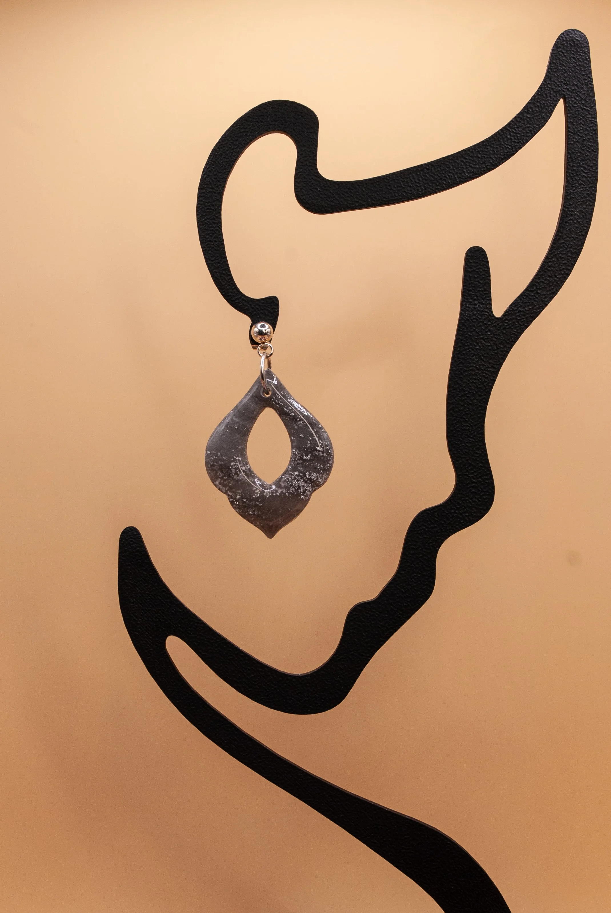 Boucles Paula - collection gris de lune