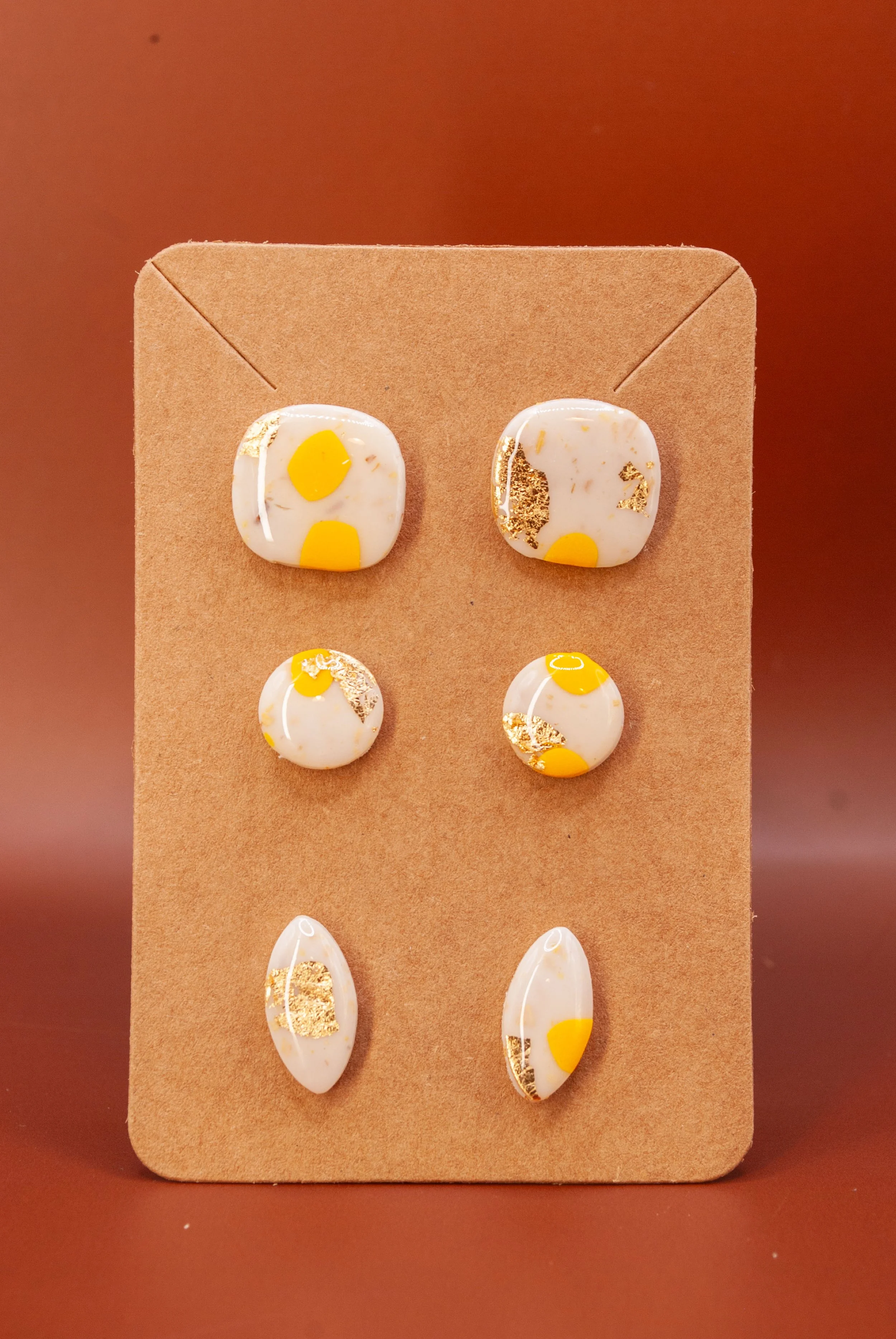 Boucle 3 Puces - collection Mimosa