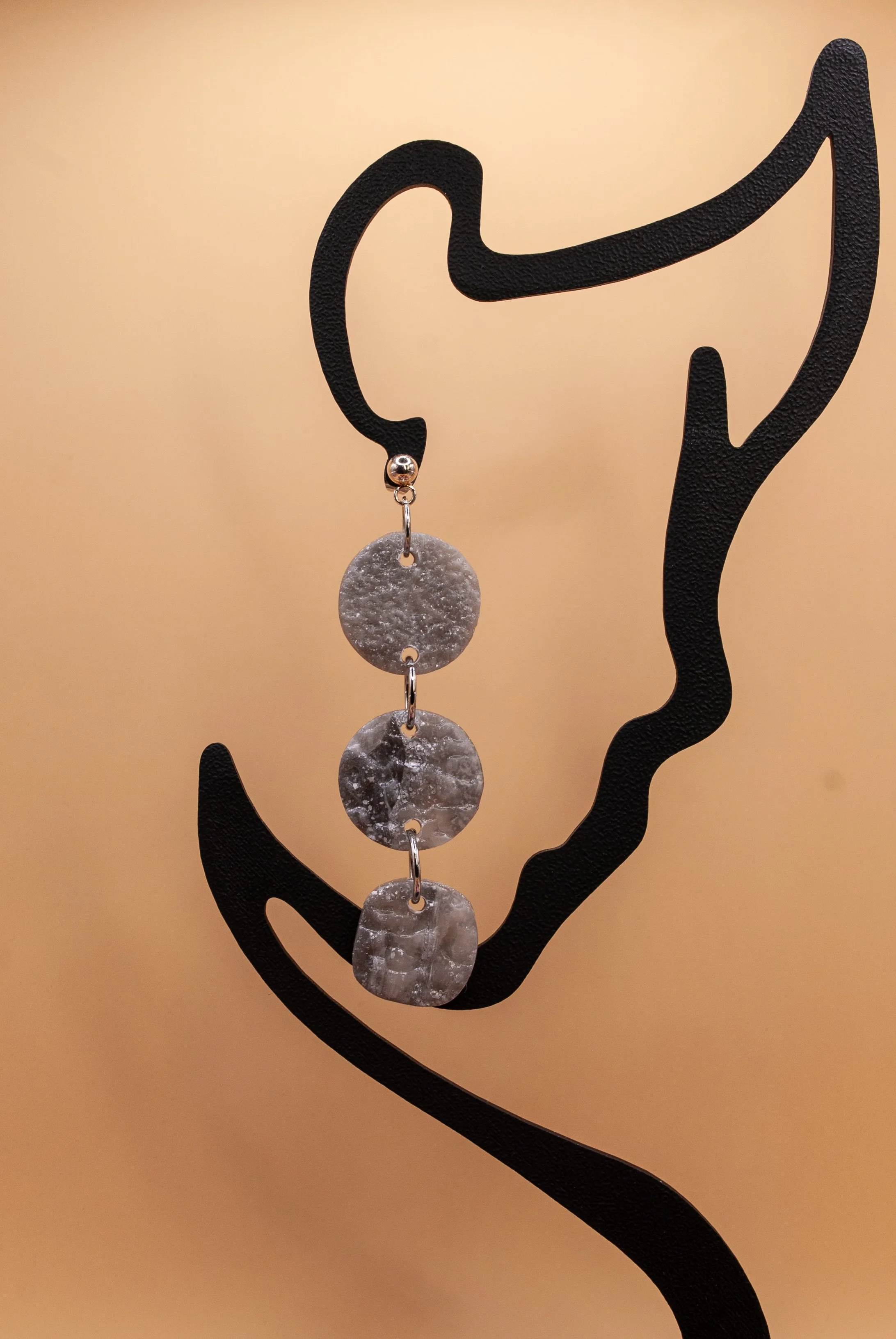 Boucles Sophia - collection gris de lune