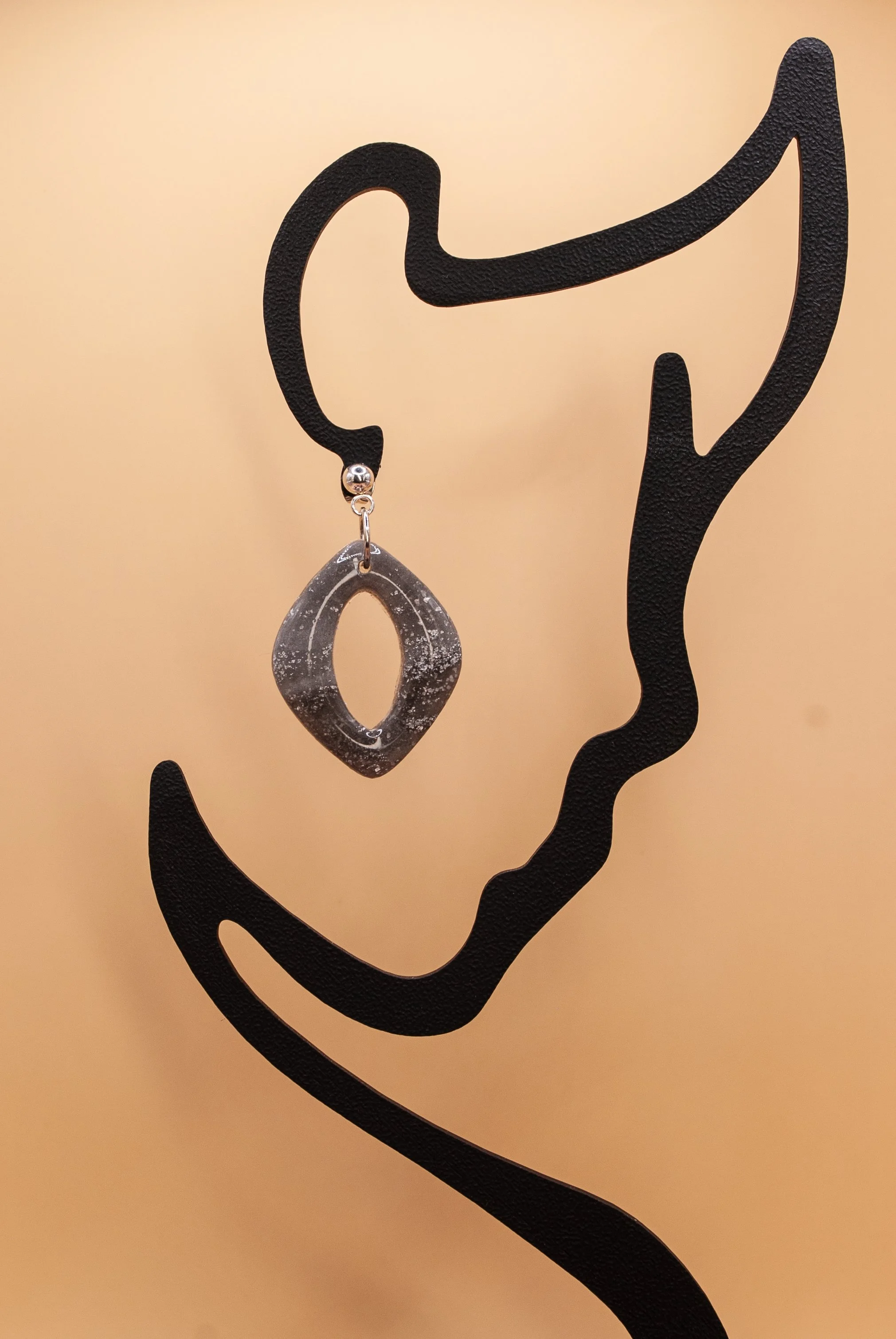 Boucles Noémie - collection gris de lune