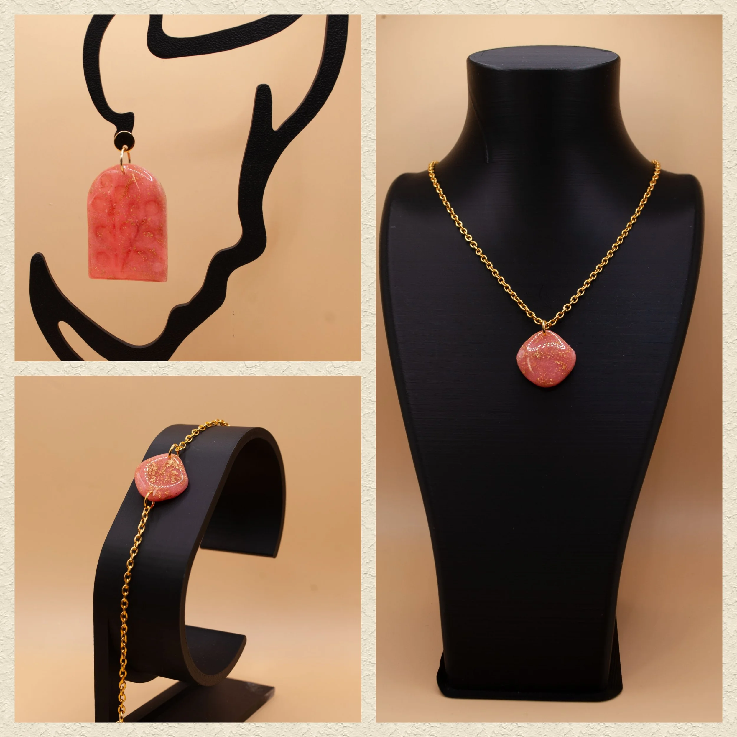 Parure Karla - Collection Pamplemousse x Fuchsia