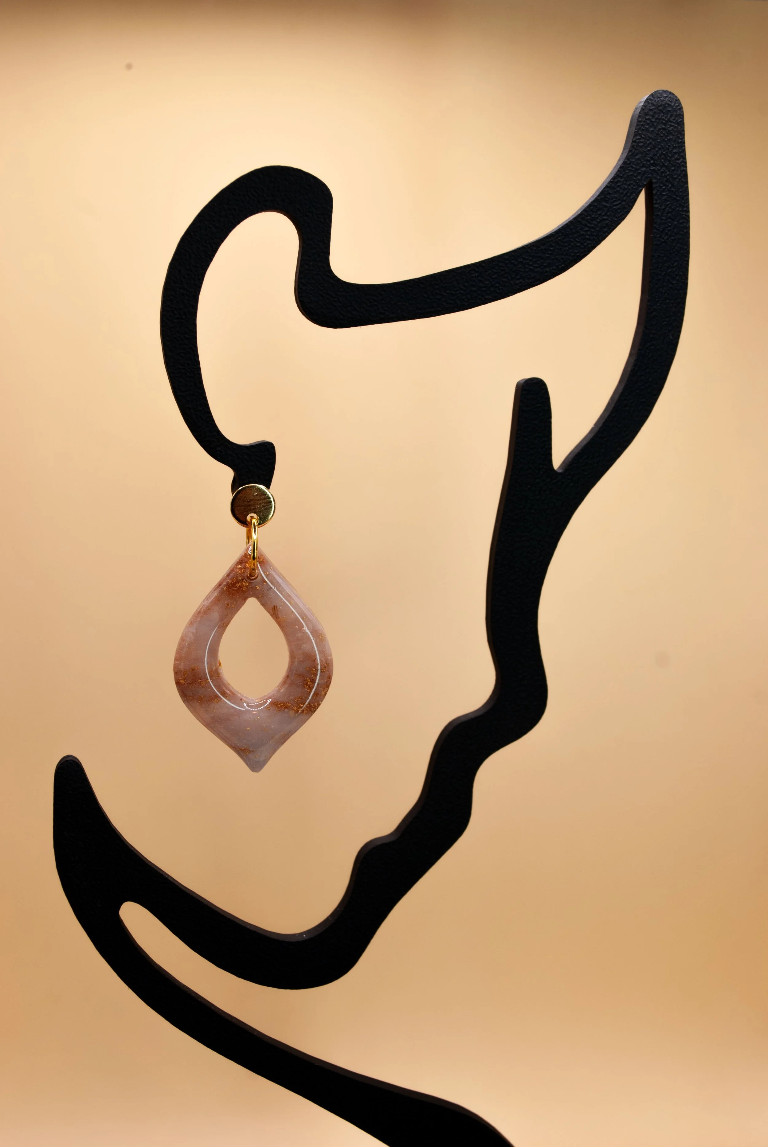 Boucles Judith - collection marbre noisette