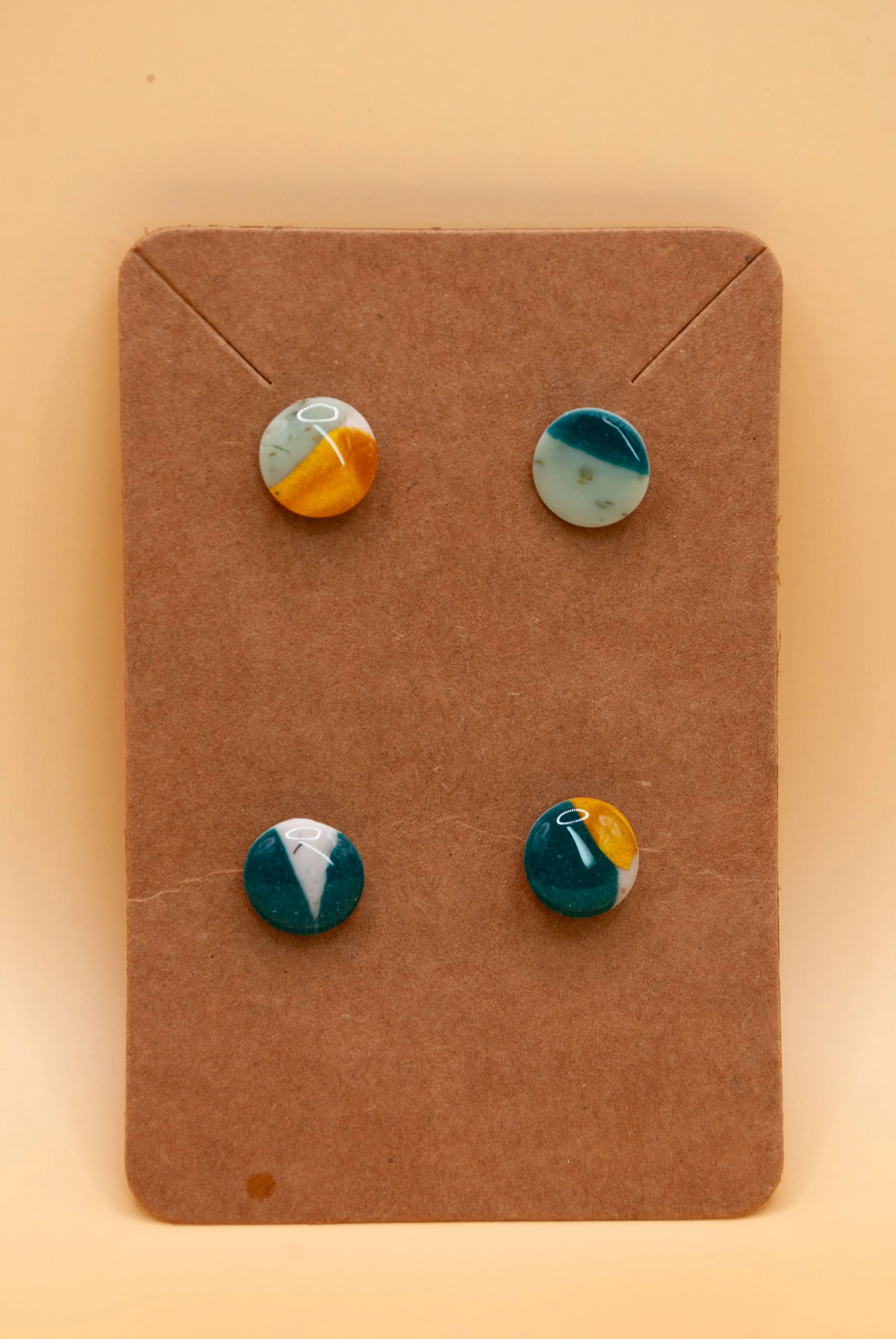 Boucles puces 2 petites - collection peacock 70's