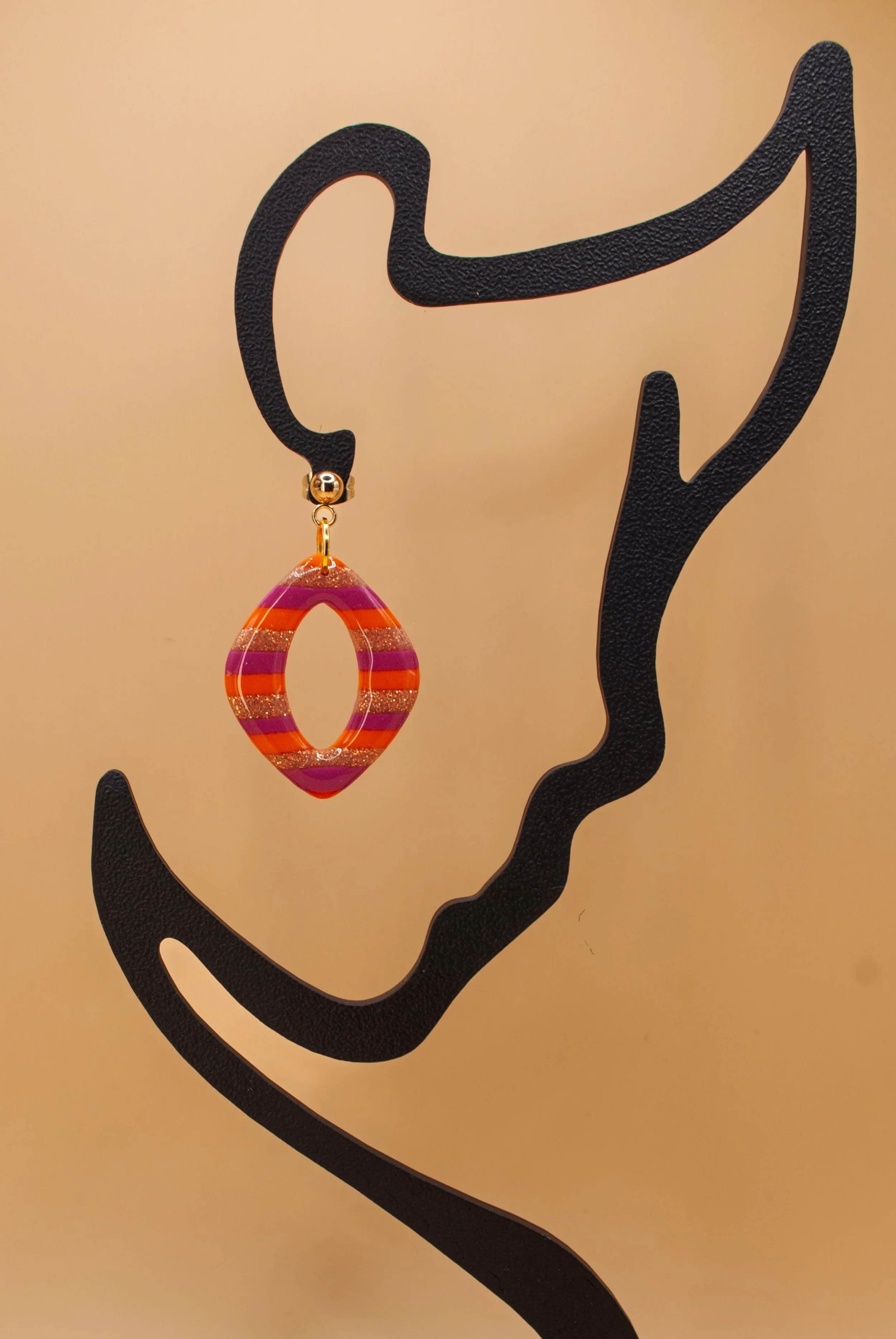 Boucles Noémie V2 - Collection Pamplemousse x Fuchsia