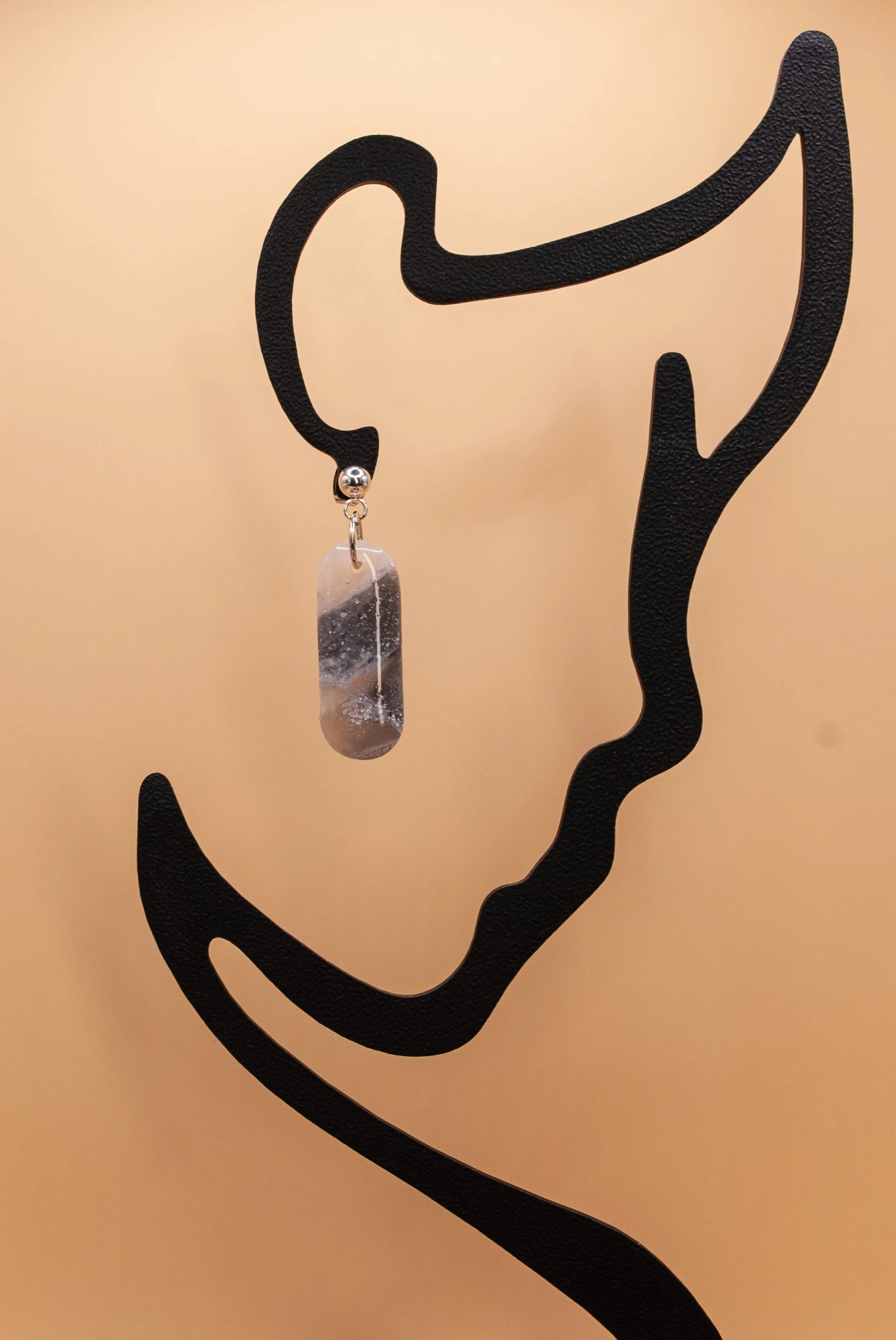 Boucles Iris - collection gris de Lune