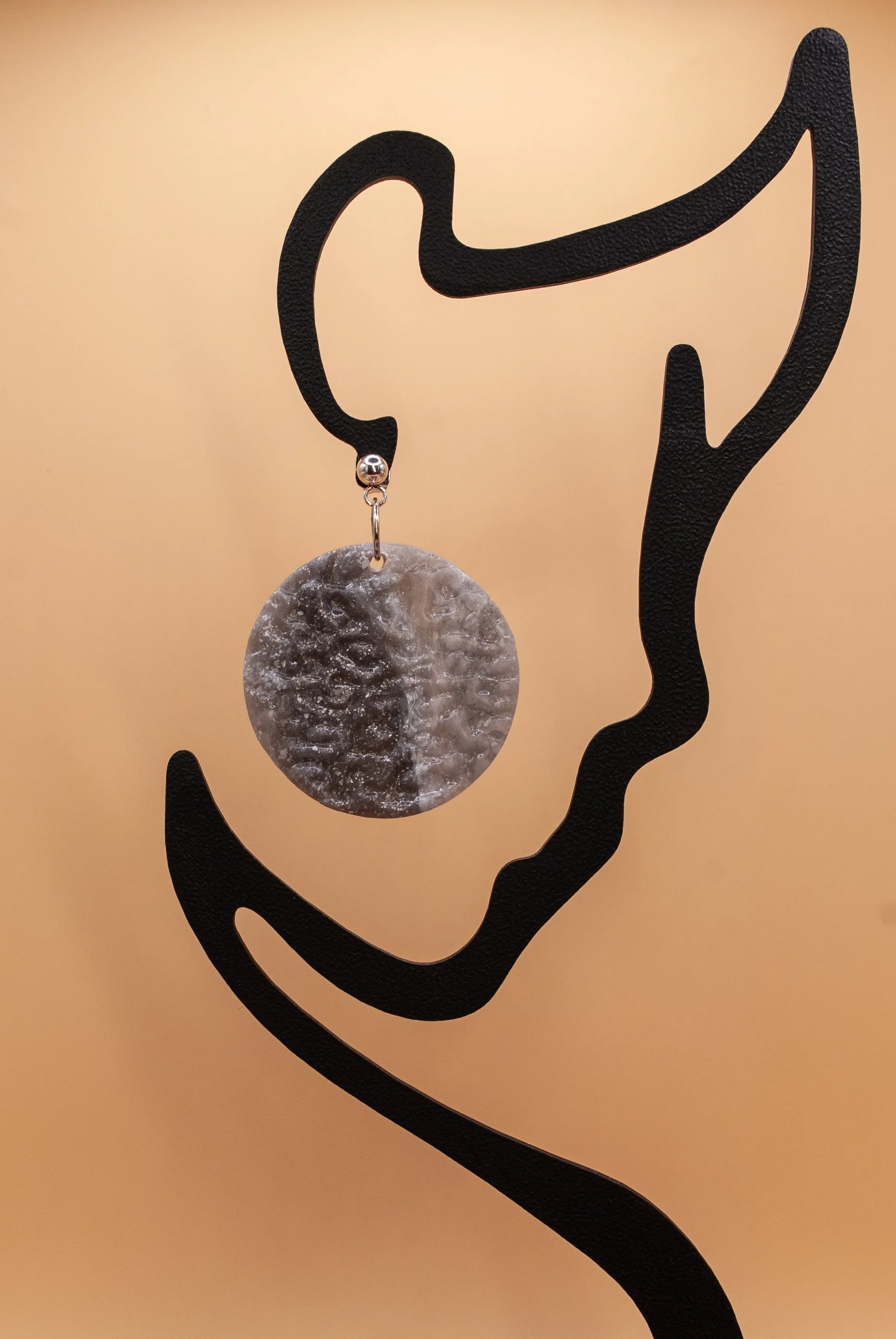 Boucles Olivia - collection gris de lune