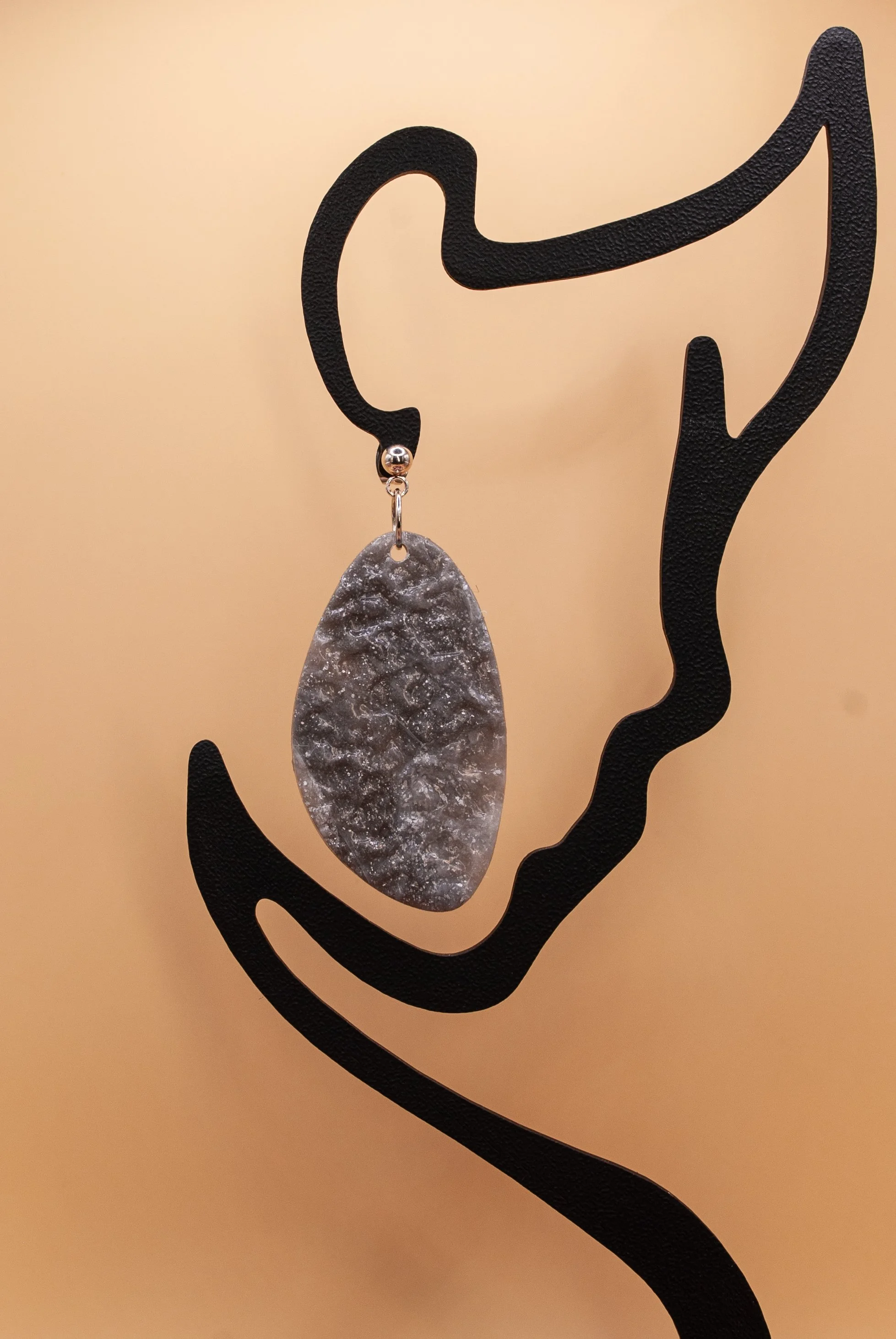 Boucle Maeva - collection gris de Lune