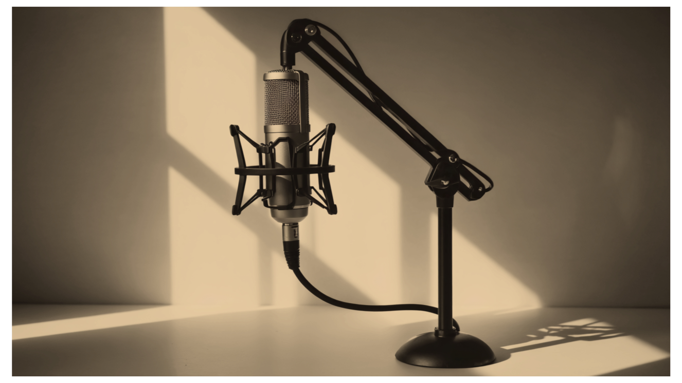 Podcast microphone stand