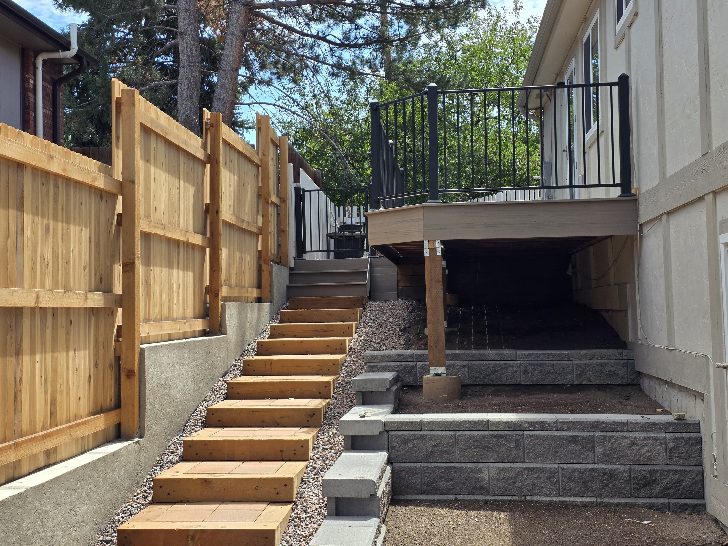 Mile High Decks Landscape Castle Rock Colorado. In House Deck & Landscape. Outdoor Living Space 
