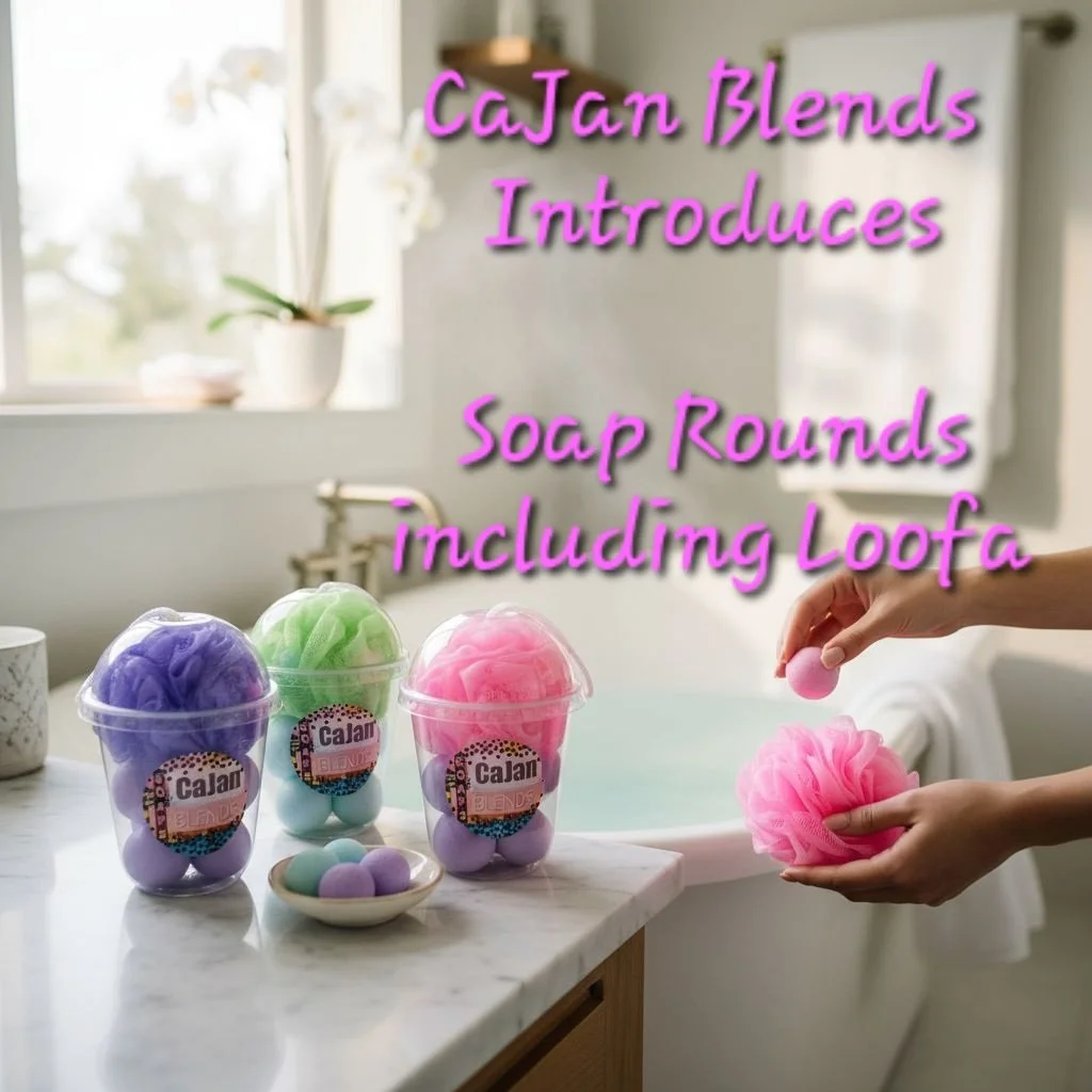 Soap Rounds with Loofa