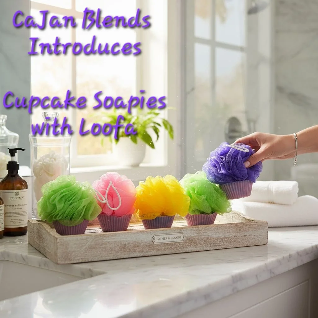 Cup Cake Soapies with Loofa