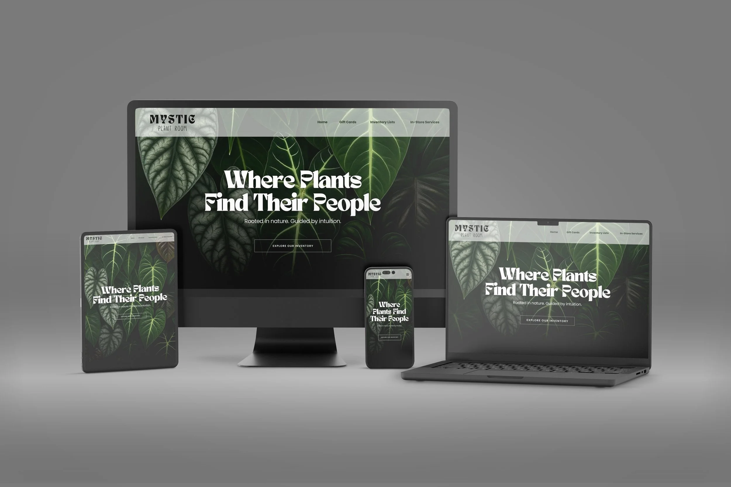 Mystic Plant Room Web Design