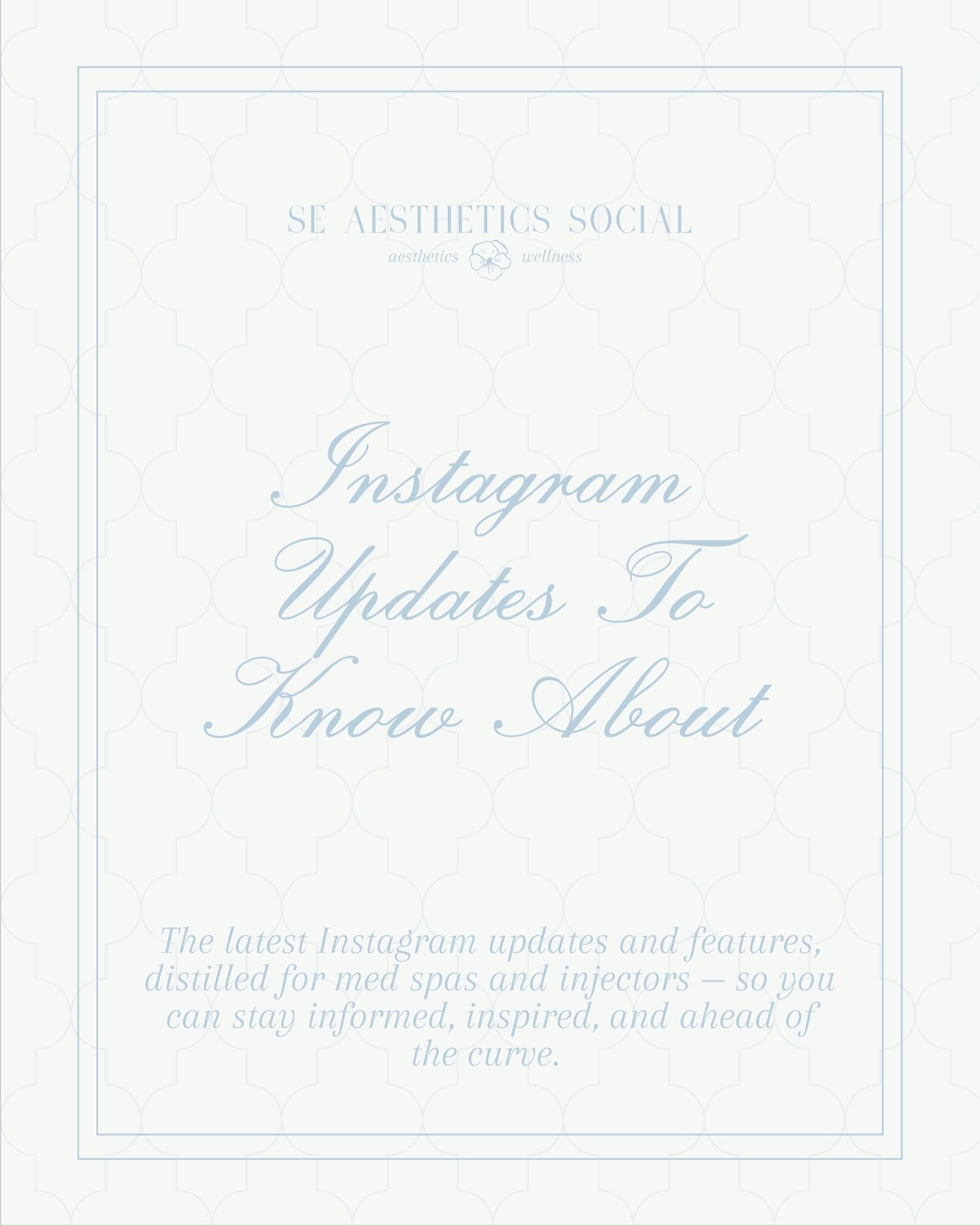 Instagram updates you should know about 🩵

Save this post for reference.

#socialmediamanagement #aestheticsocialmedia #medspasocial #georgiasocial #georgiaaesthetics 
{ outsource social media management social media strategy medical spa content str