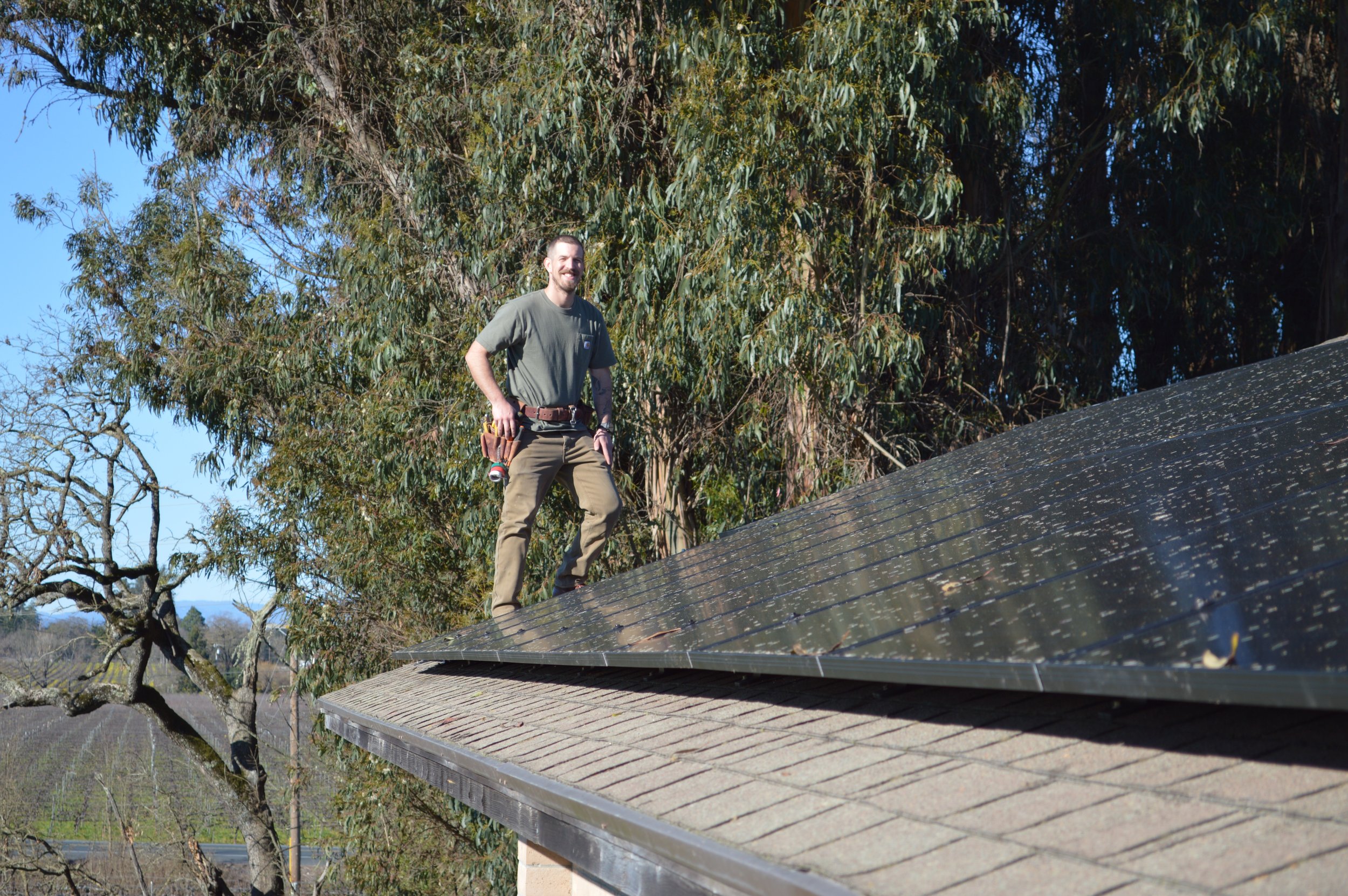 roof mount solar Russian River Valley Windsor completed by Collins Electric