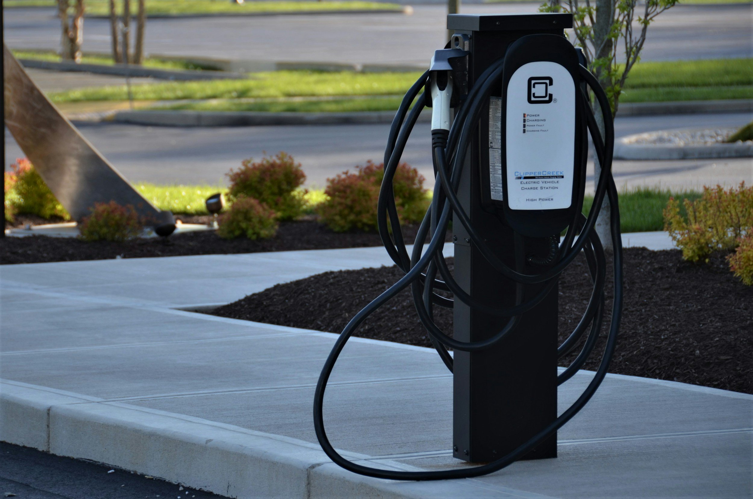 electric vehicle charging station install by Collins Electric in santa rosa