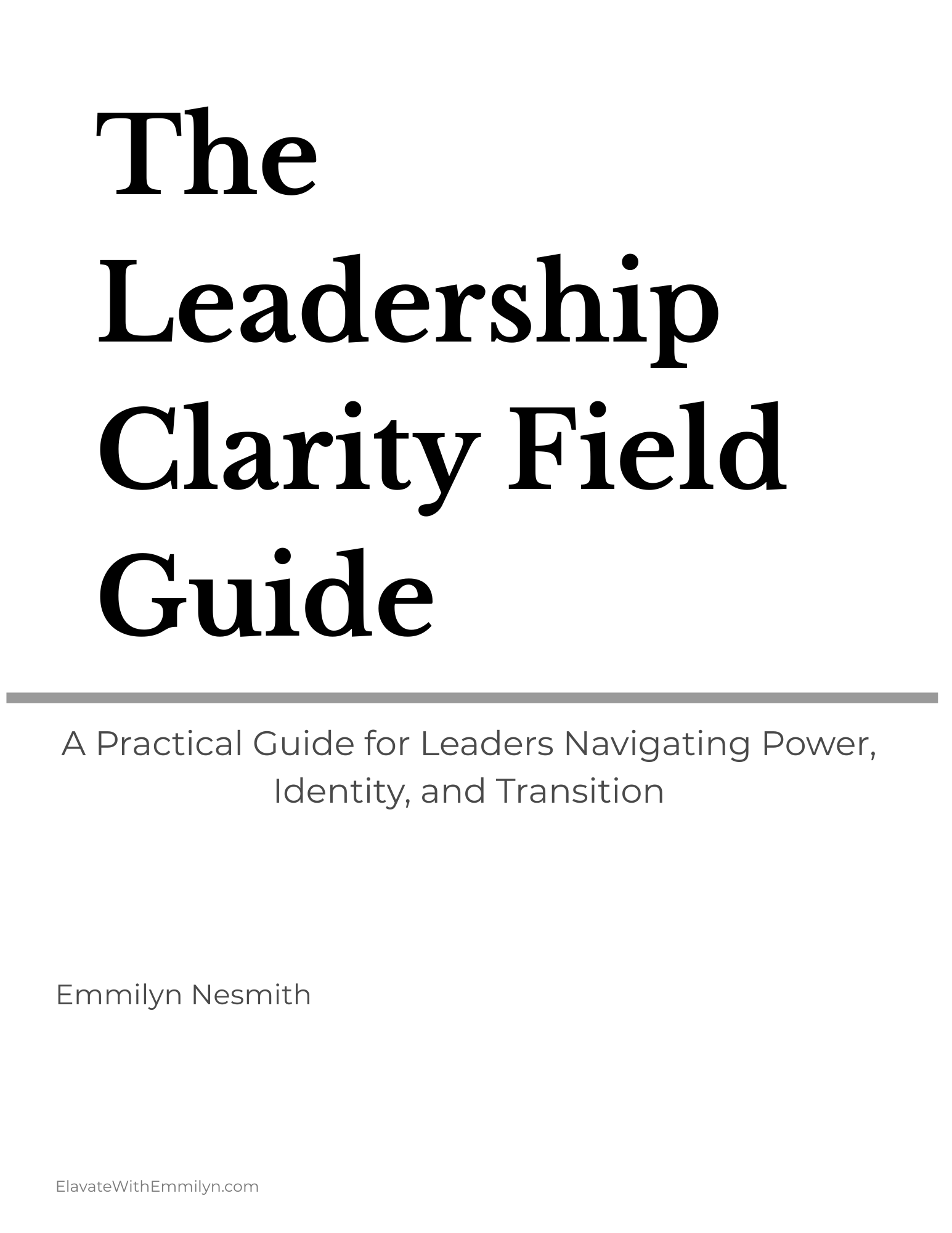 The Leadership Clarity Field Guide - Cover.png