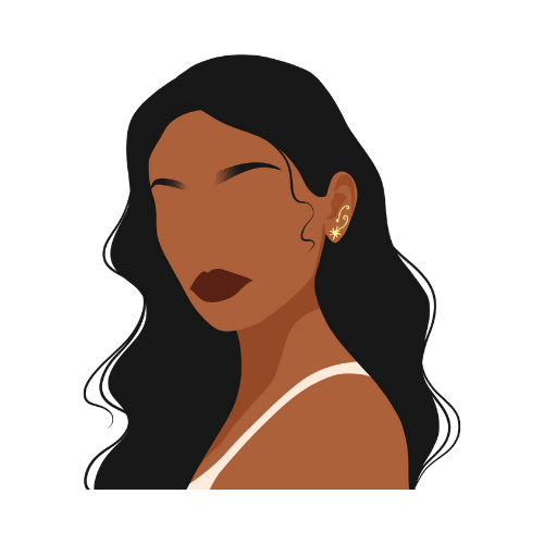 Illustration of a calm, self-aware woman representing emotional reflection and intentional personal growth.