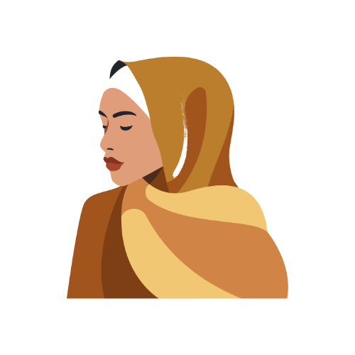 Illustration of a woman in quiet reflection, representing an audio-first personal growth experience focused on listening and presence