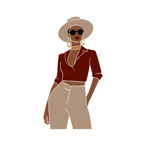 Illustration of a confident, grounded woman representing self-trust, emotional maturity, and calm personal growth.