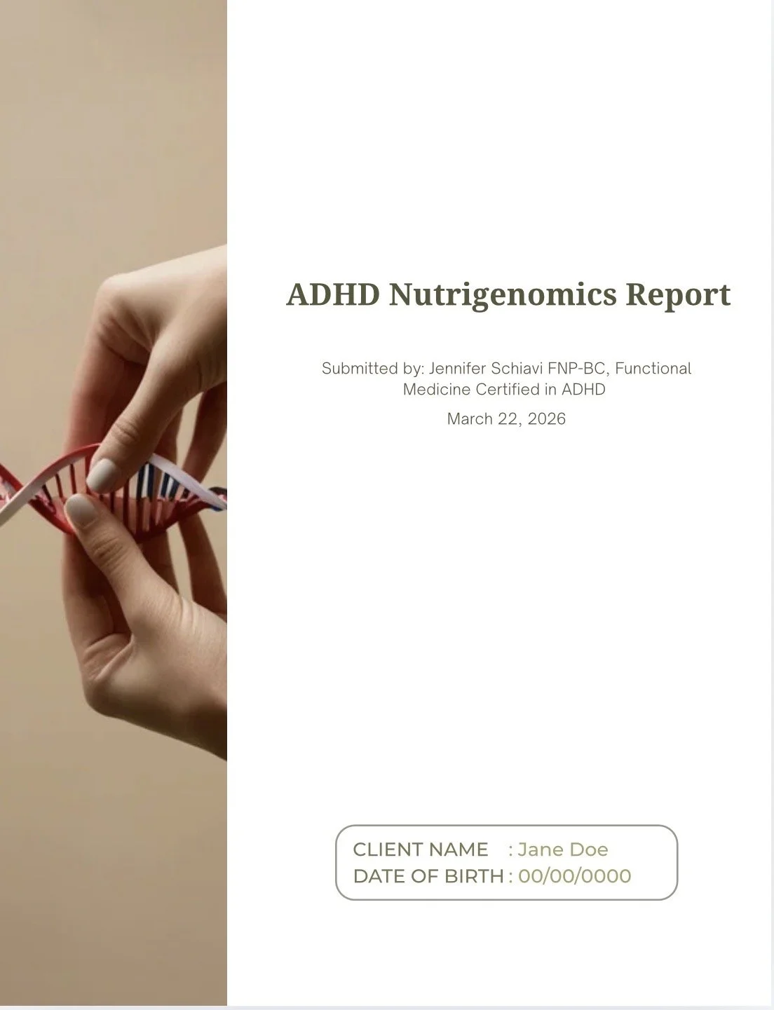 ADHD Nutrigenomics Report