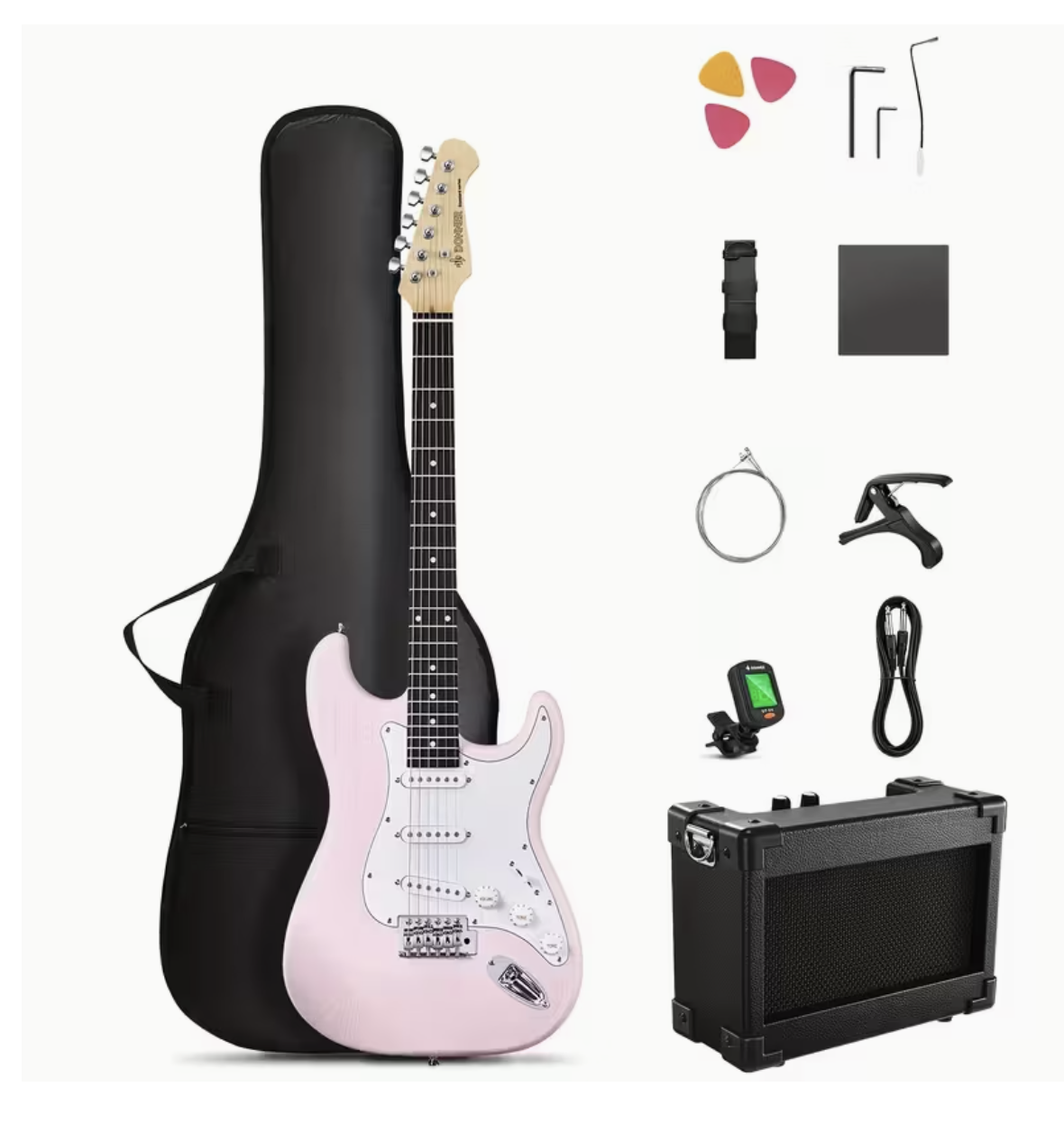 ST-Style Electric Guitar in Natural Finish – Complete Beginner Combo 🎸