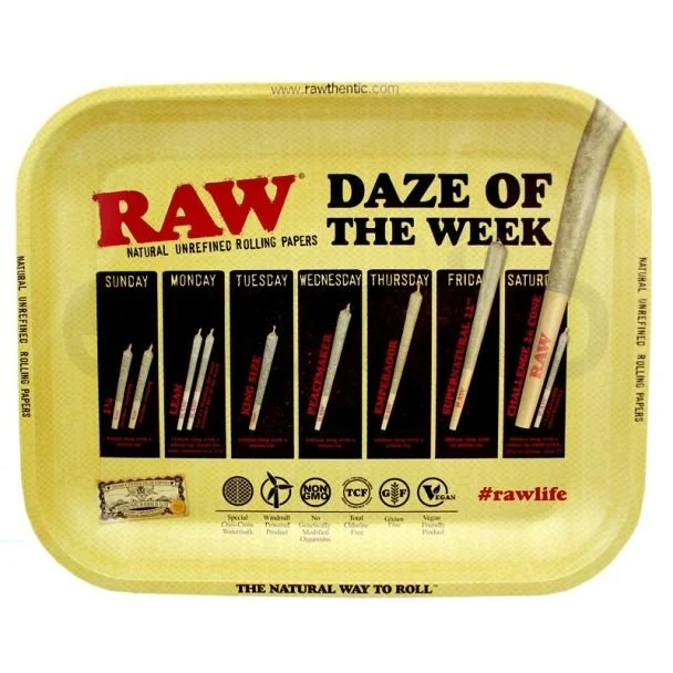 RAW Metal Tray "Daze Of The Week" 34 x 27.5 cm