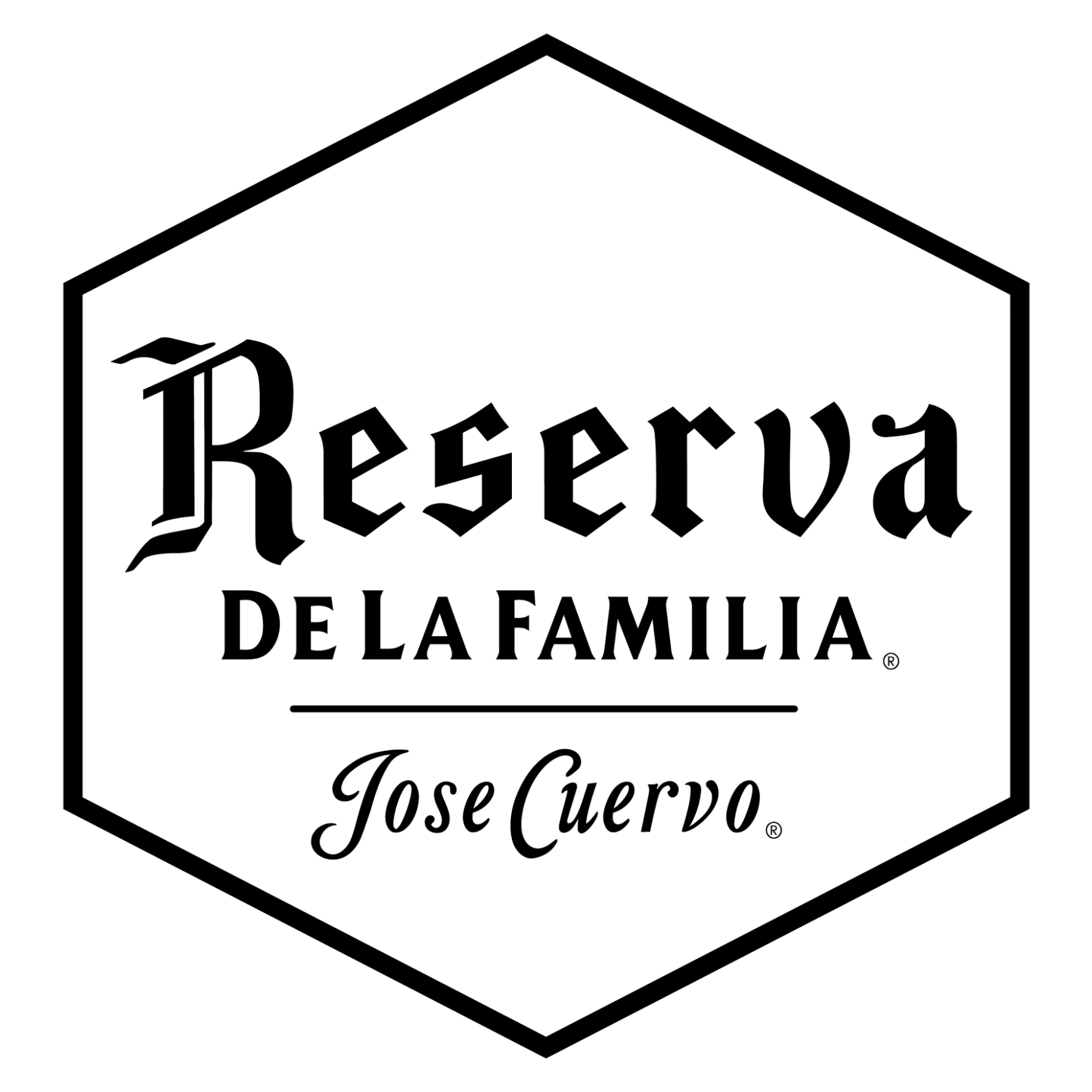 Logo of 'Reserva de la Familia' featuring a hexagonal shape and text in a stylized font.