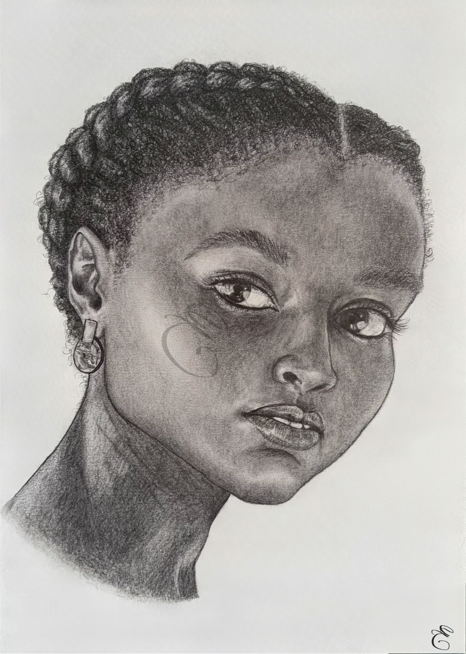 Seeking Wisdom - 1 Kings 10:1-3  - Pencil on Paper - Print Avaliable