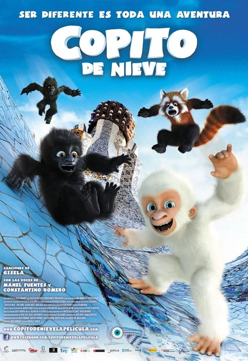 El cartel de la película "Copito de Nieve"