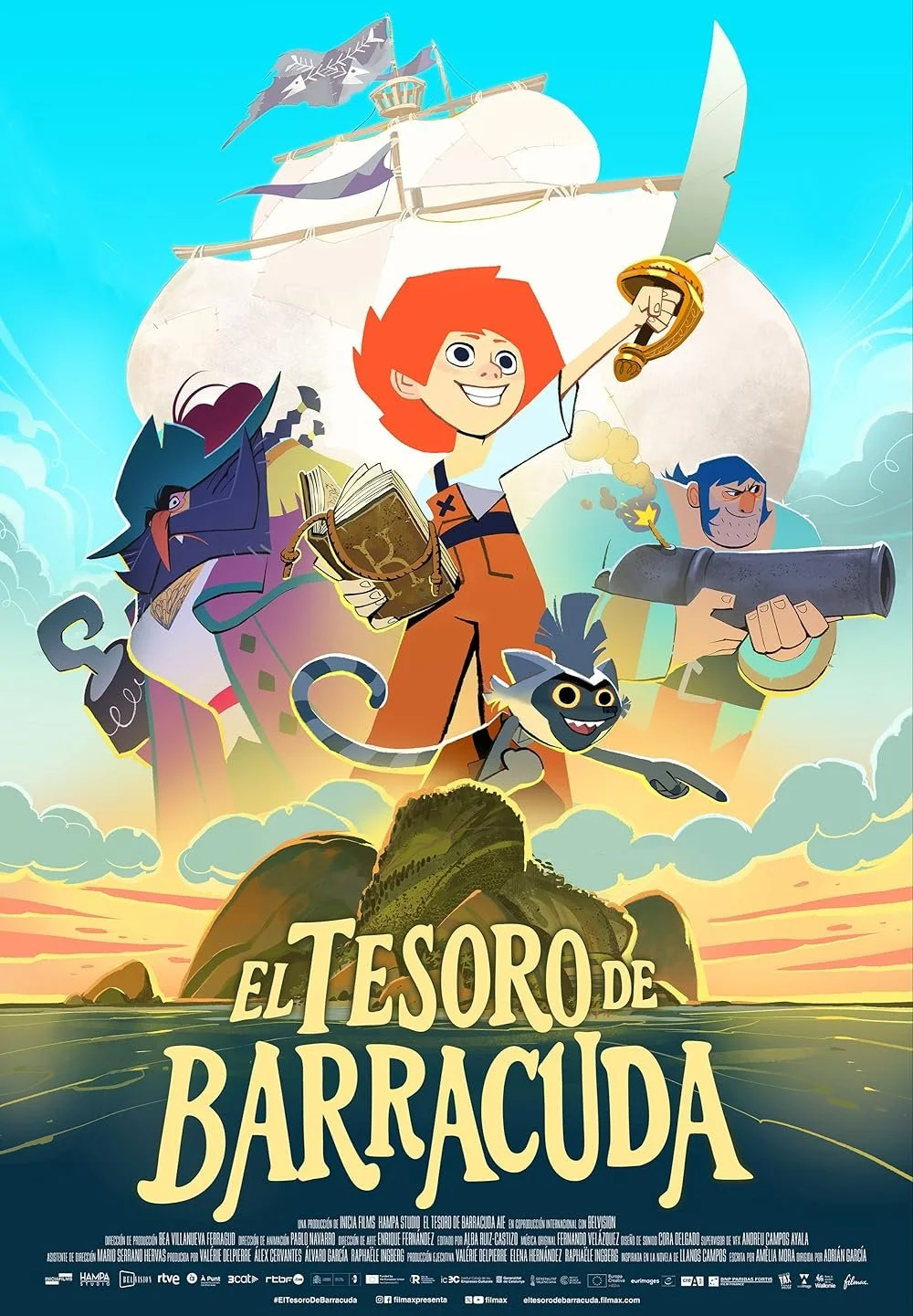 El cartel de "El tesoro de Barracuda"