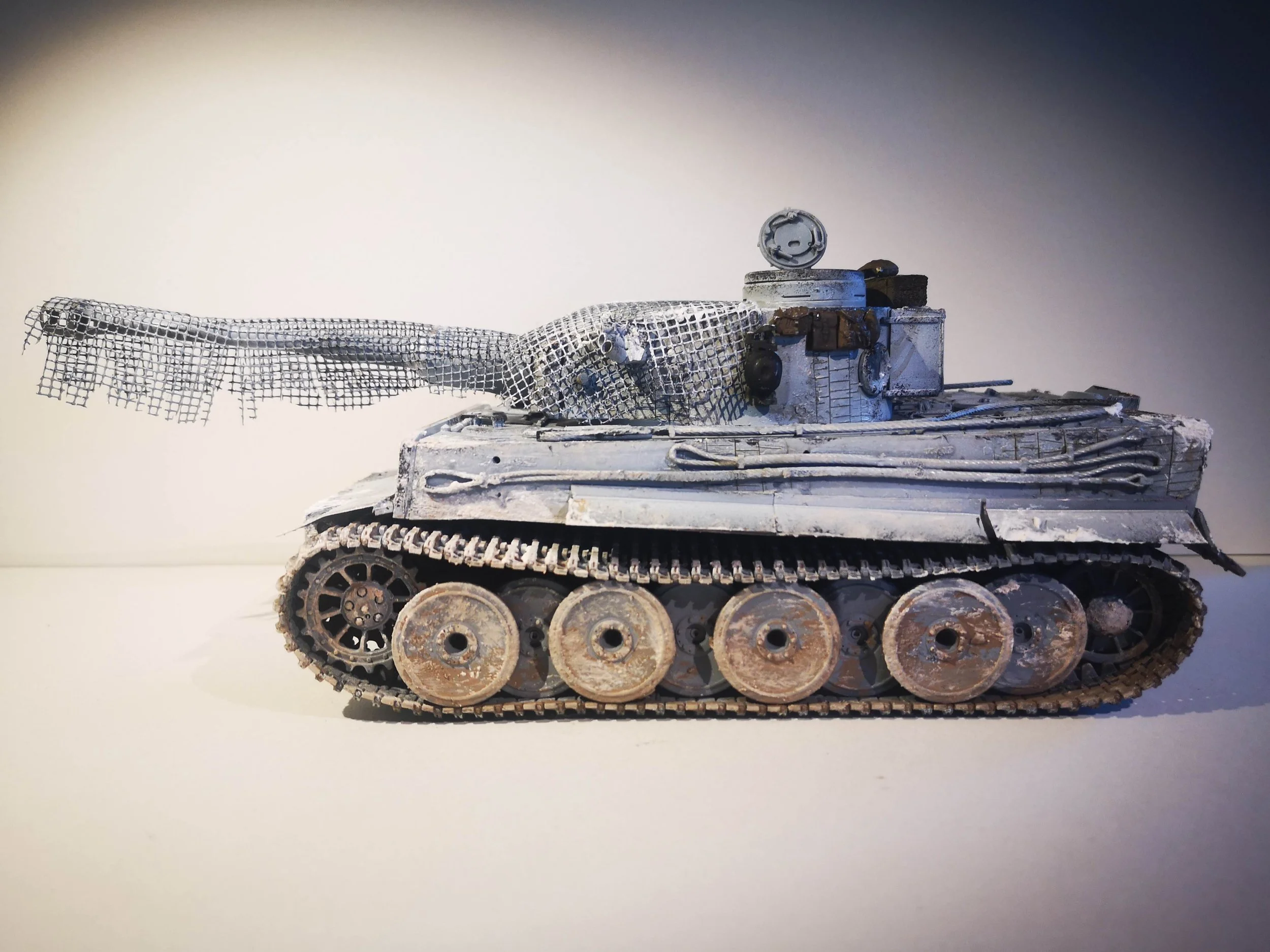 1/35 Tiger tank model, built and painted by me.